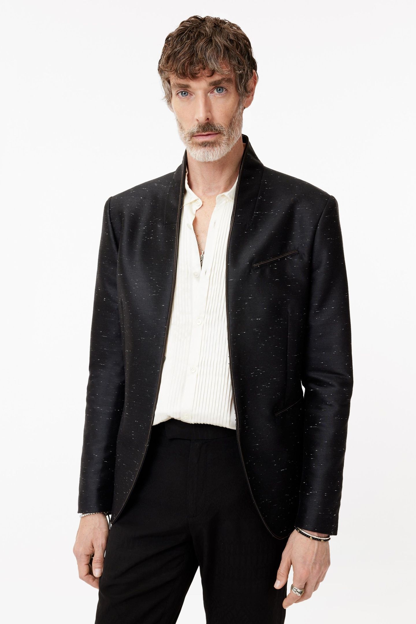 BISSELL JACKET - SLIM FIT HOOK AND BAR C BLACK 1