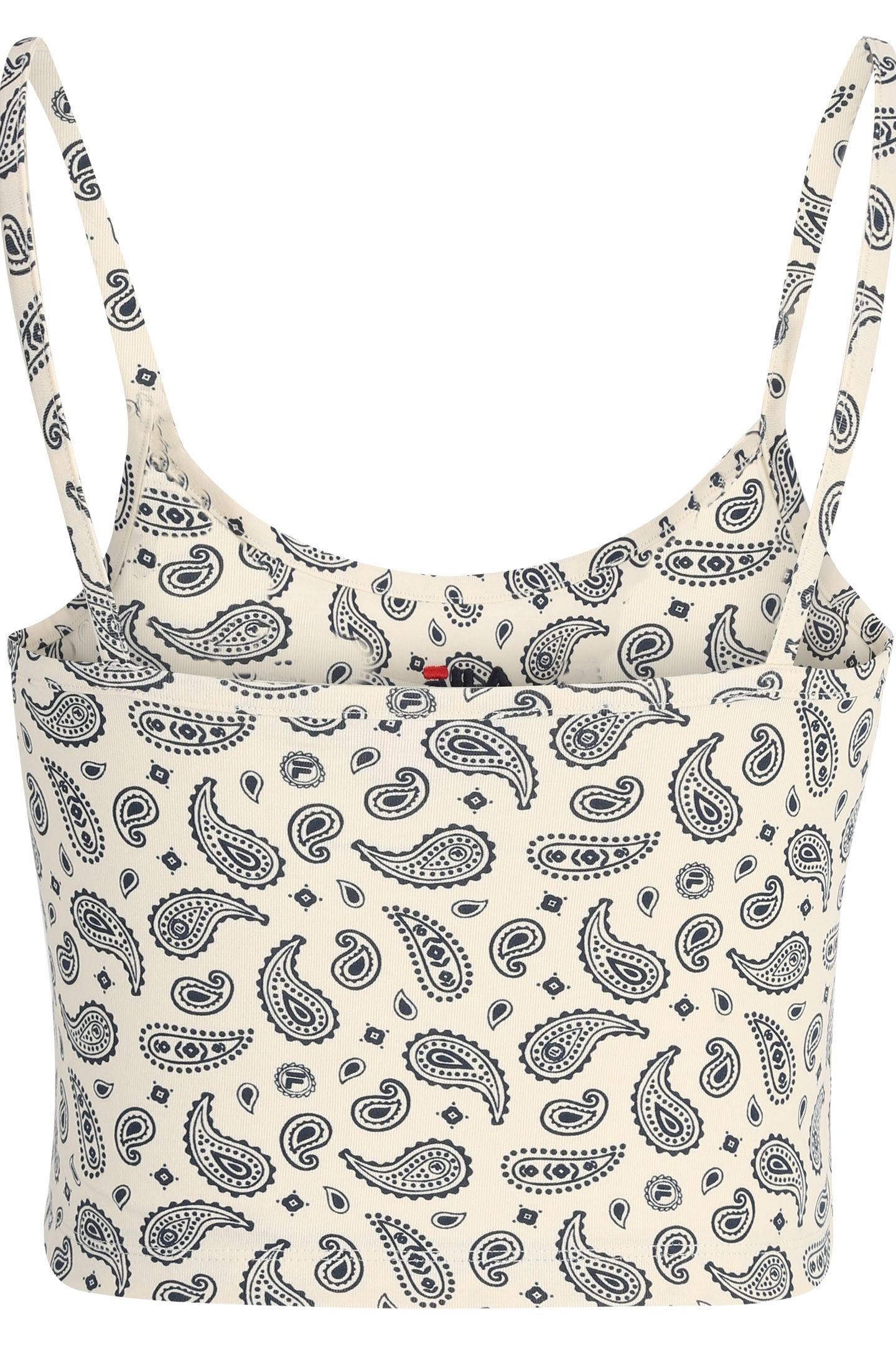 LUXOR AOP CROPPED SPAGHETTI TOP ANTIQUE WHITE PRAISLEY AOP 4