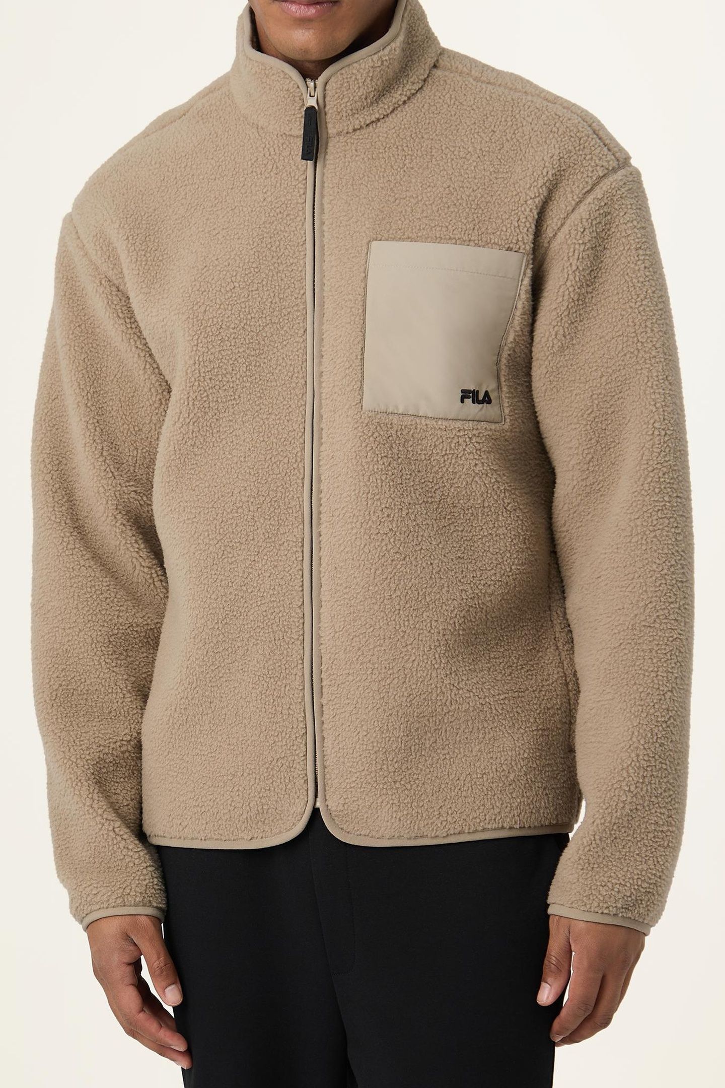 VALGRANA REGULAR TEDDY FLEECE JACKET WEATHERED TEAK 1