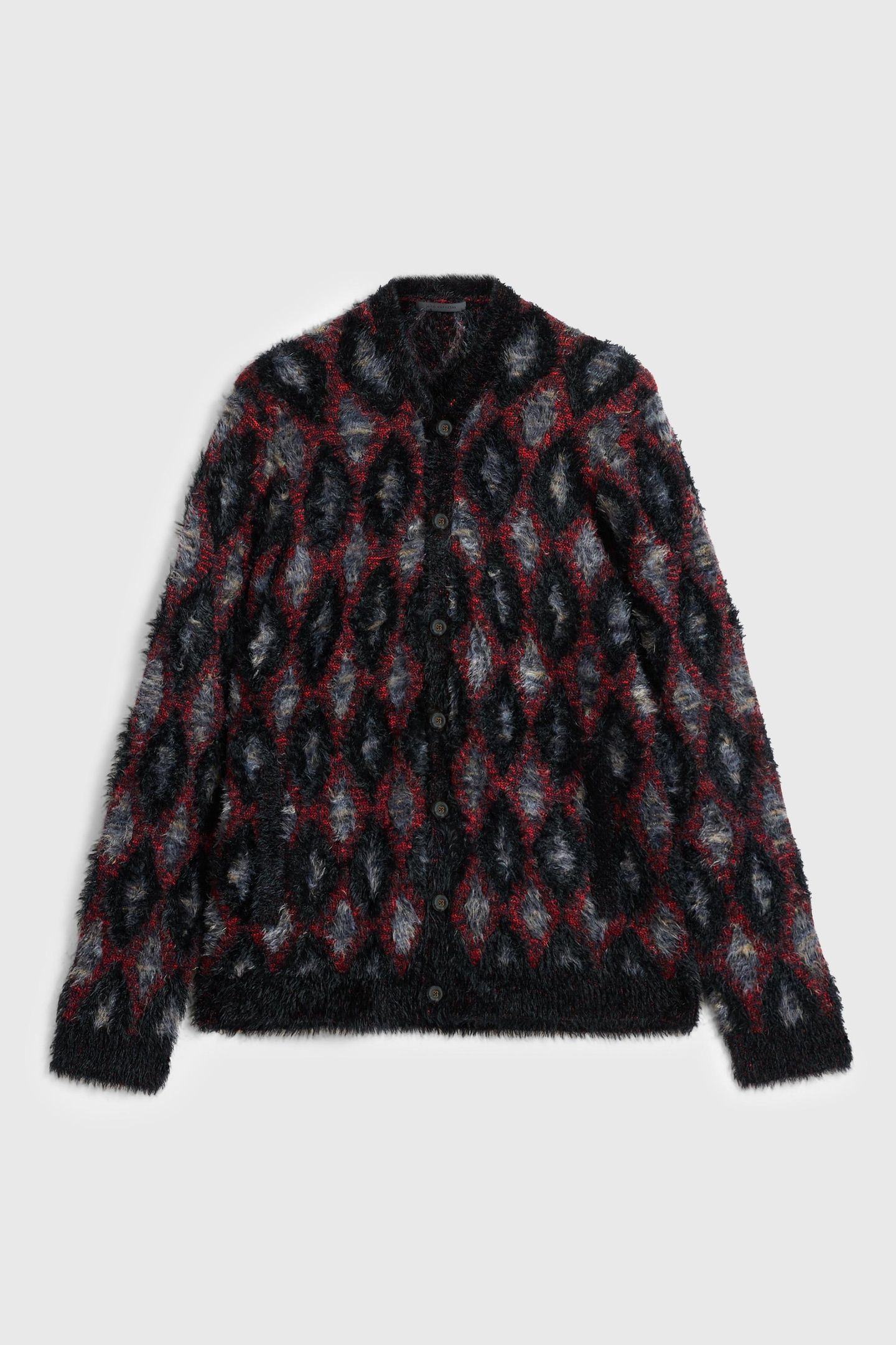 LAYNE REGULAR FIT CARDIGAN WITH CHUNKY D BLACK 3