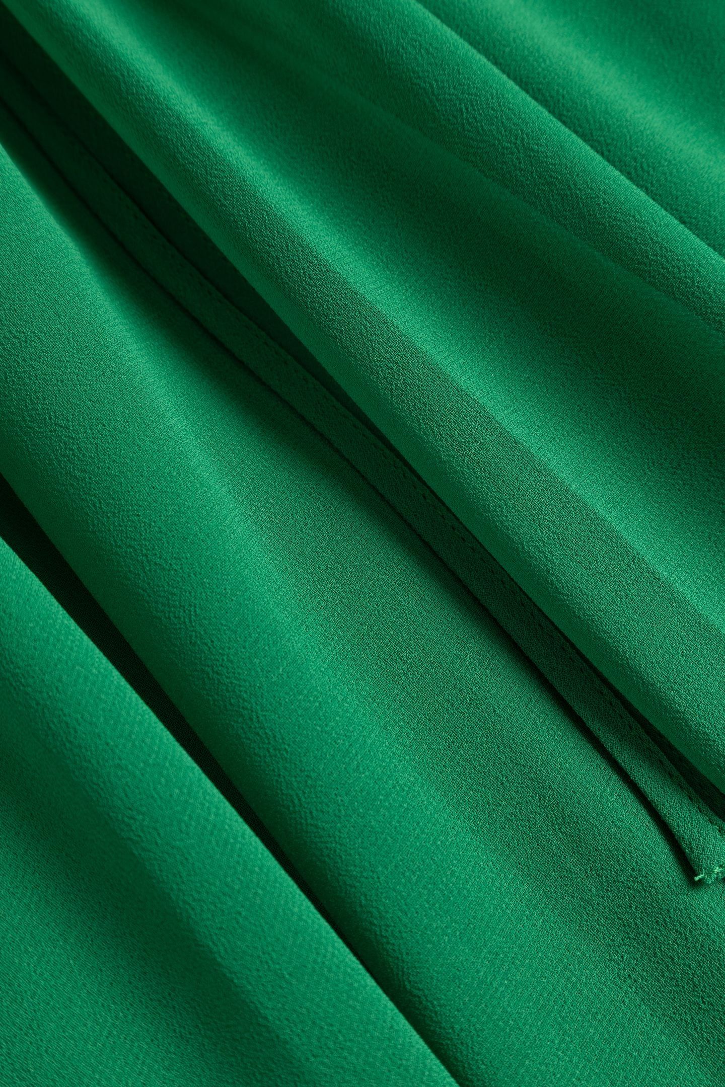 GREEN LONG DRESS WITH DRAPED STRAPS 6