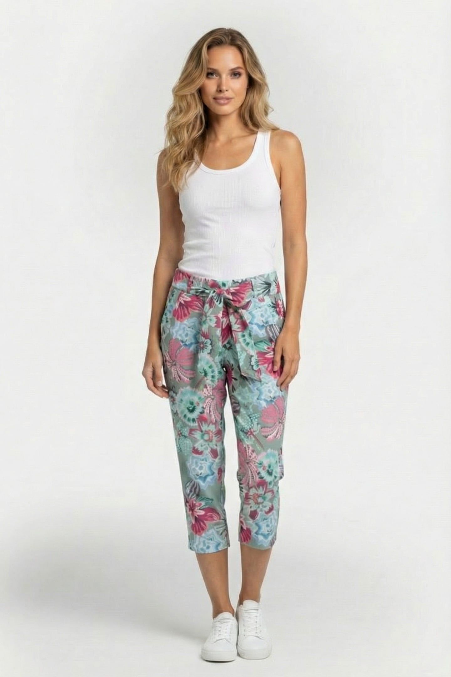 TRAVEL CAPRI JOURNAL IN DE GRANITE GREEN WITH FLORAL MEDLEY  1