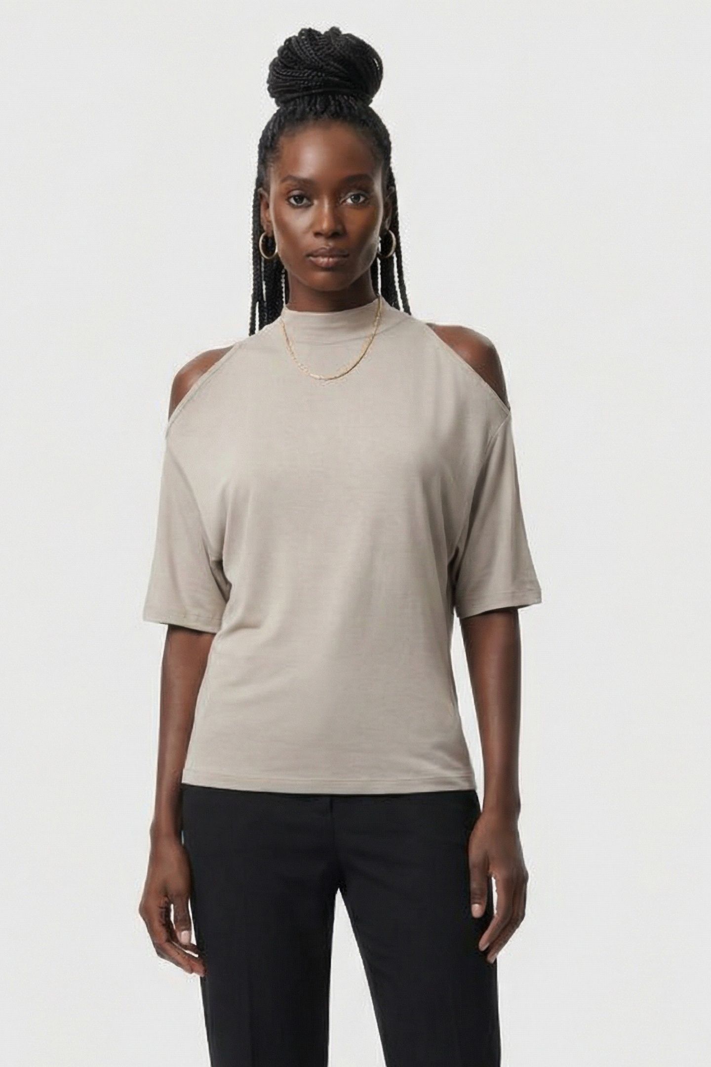 FLORAM T-SHIRT STONE GREY 1