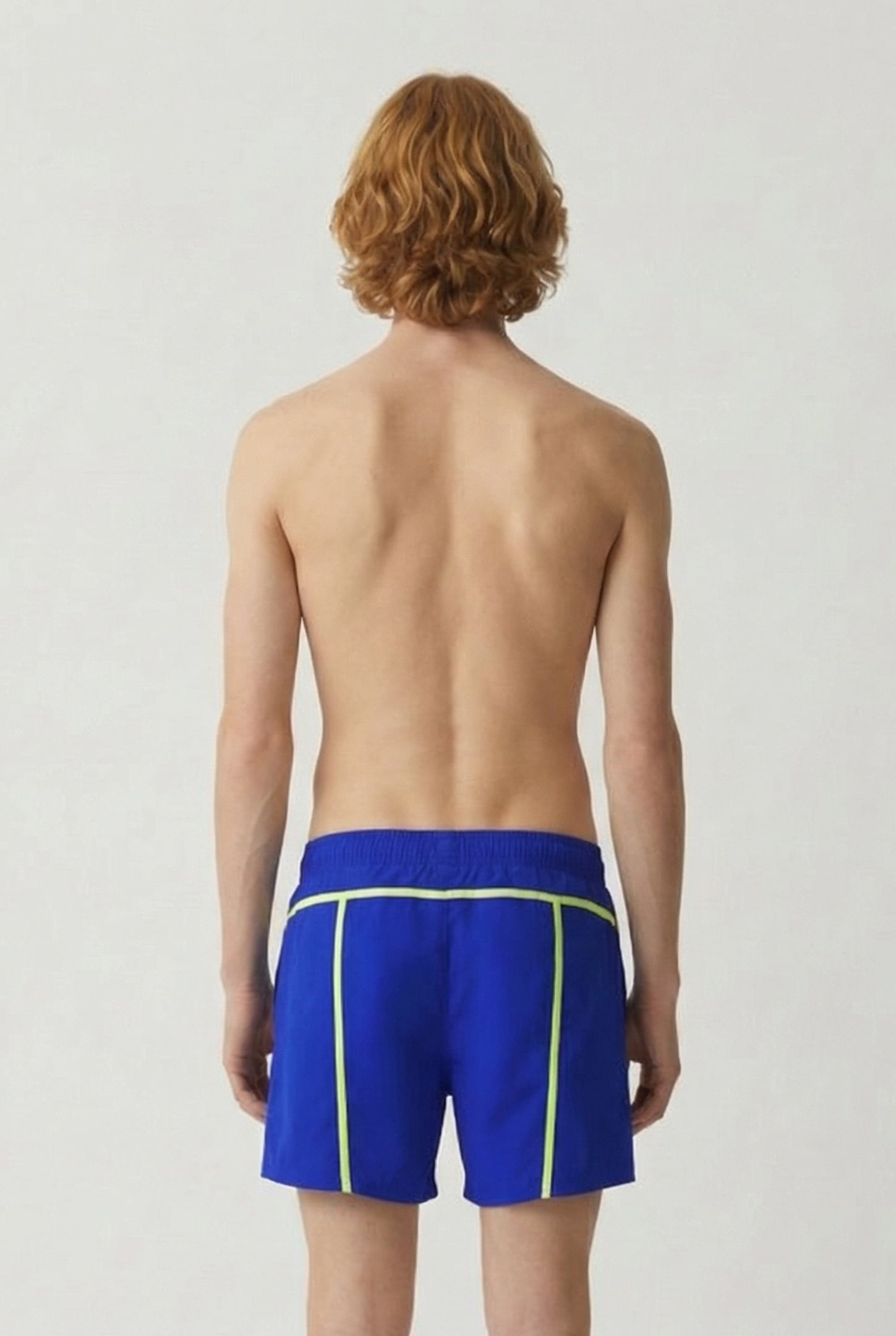 MEN'S ARENA PRO-FILE BEACH SHORT NEON BLUE-SOFT GREEN 2