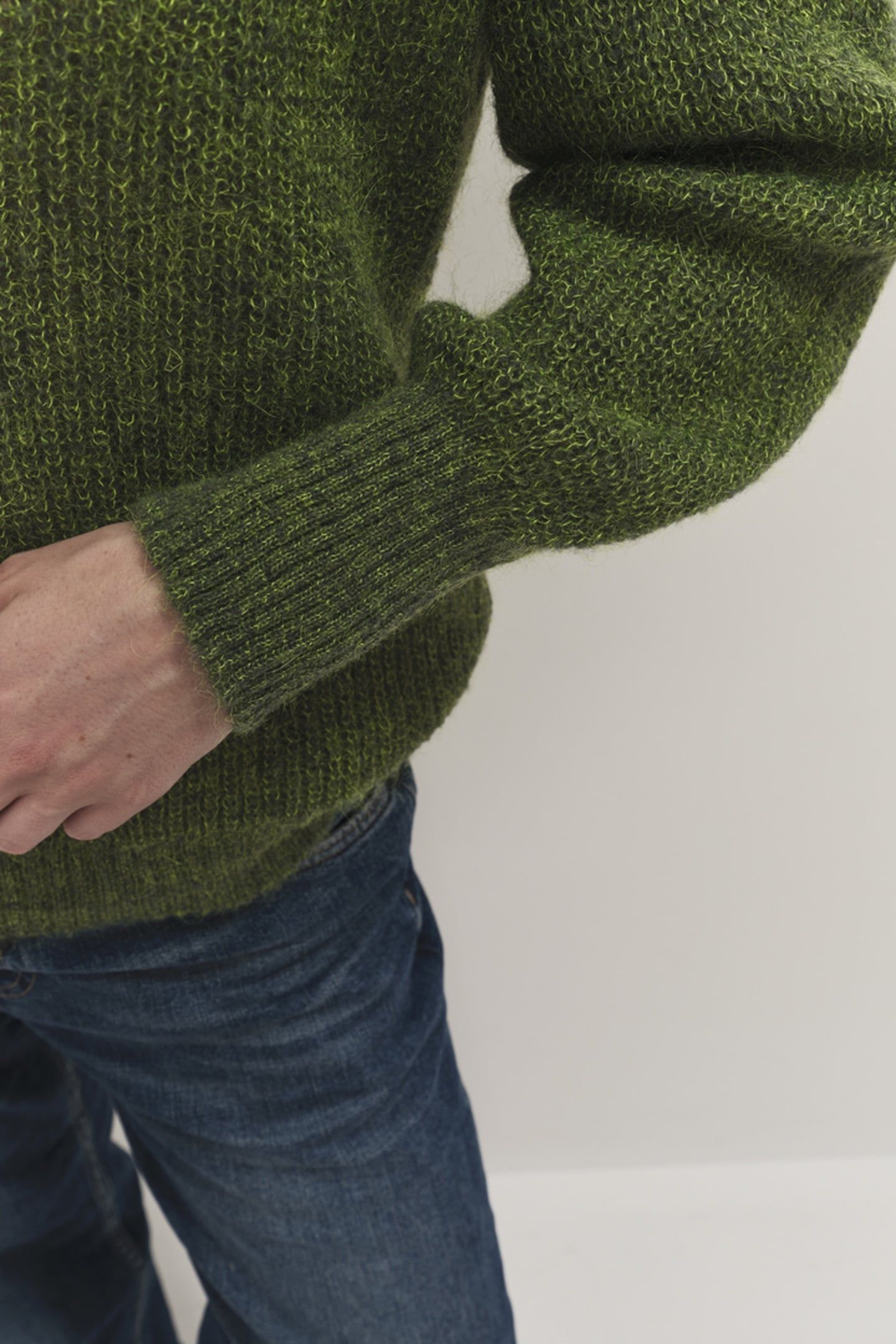 TASHA - FANCY KNIT OLIVE SWEATER 4