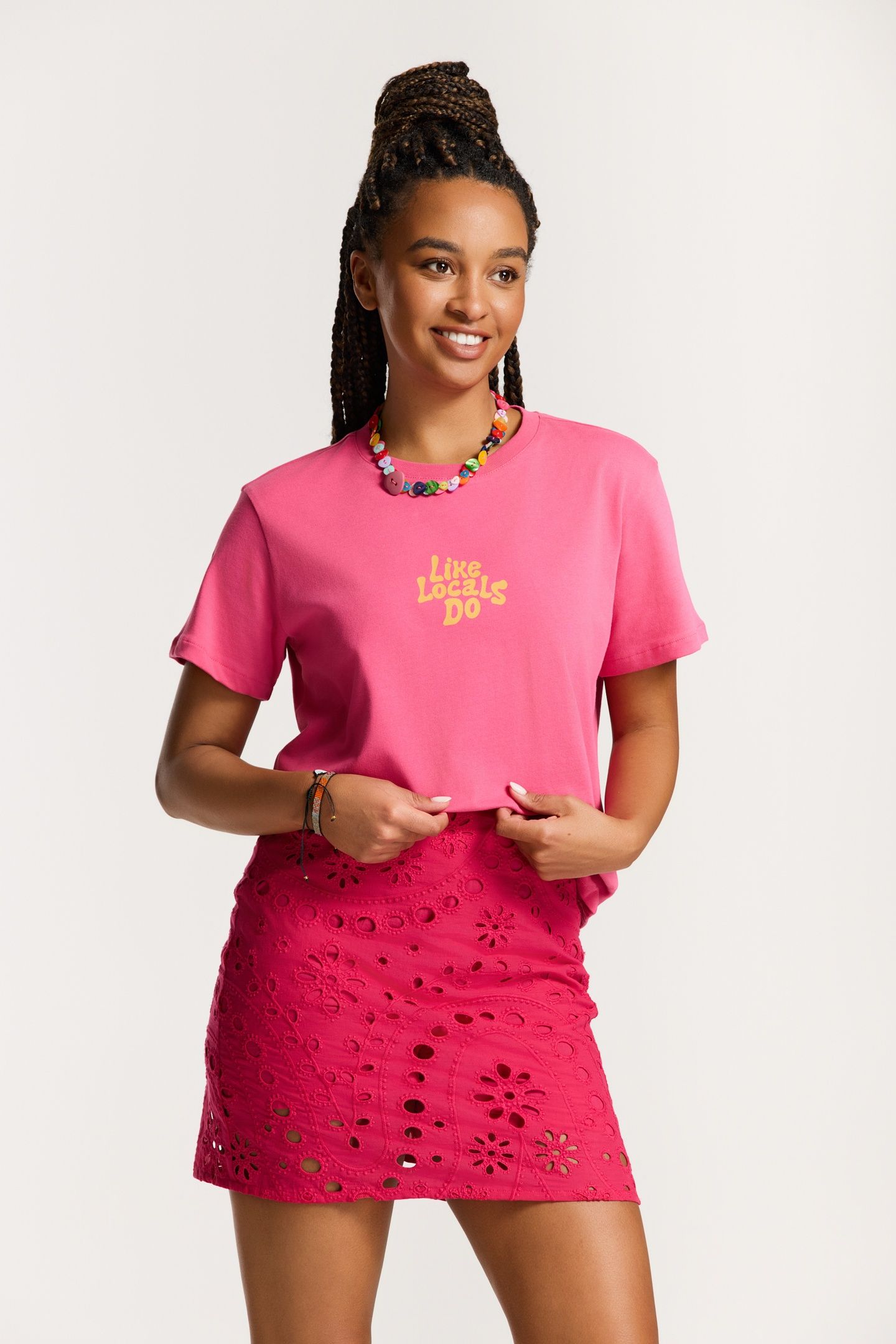 GINNY SKIRT PAISLEY BRODERIE RED PAISLEY BRODERIE 1