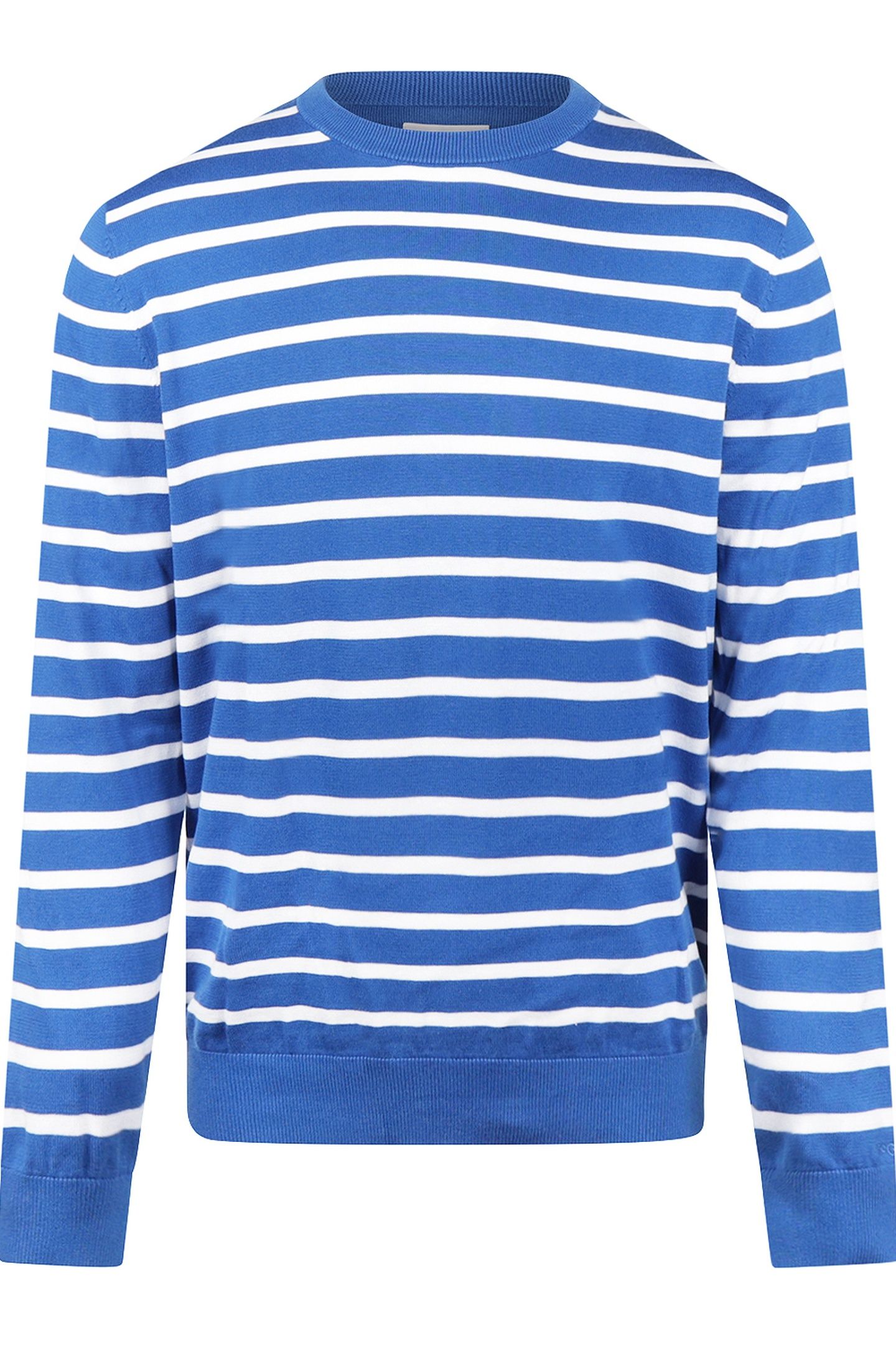 C-NECK STRIPED SWEATER KOBALT 2