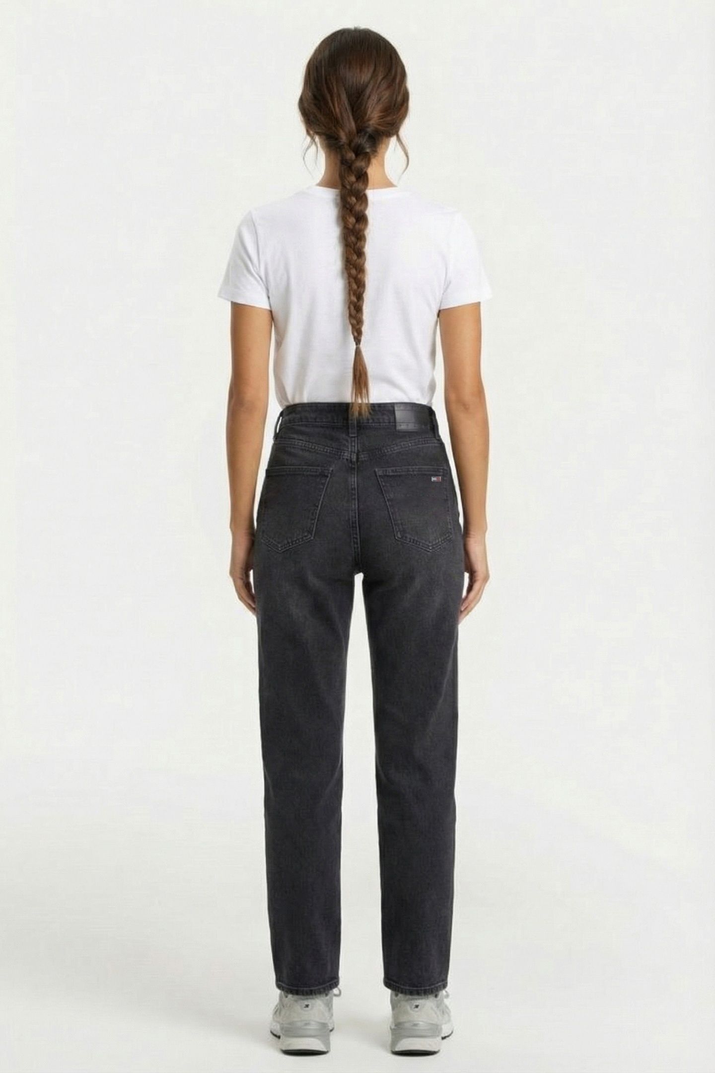 LAYLA HIGH RISE SLIM STRAIGHT JEANS DENIM BLACK 2