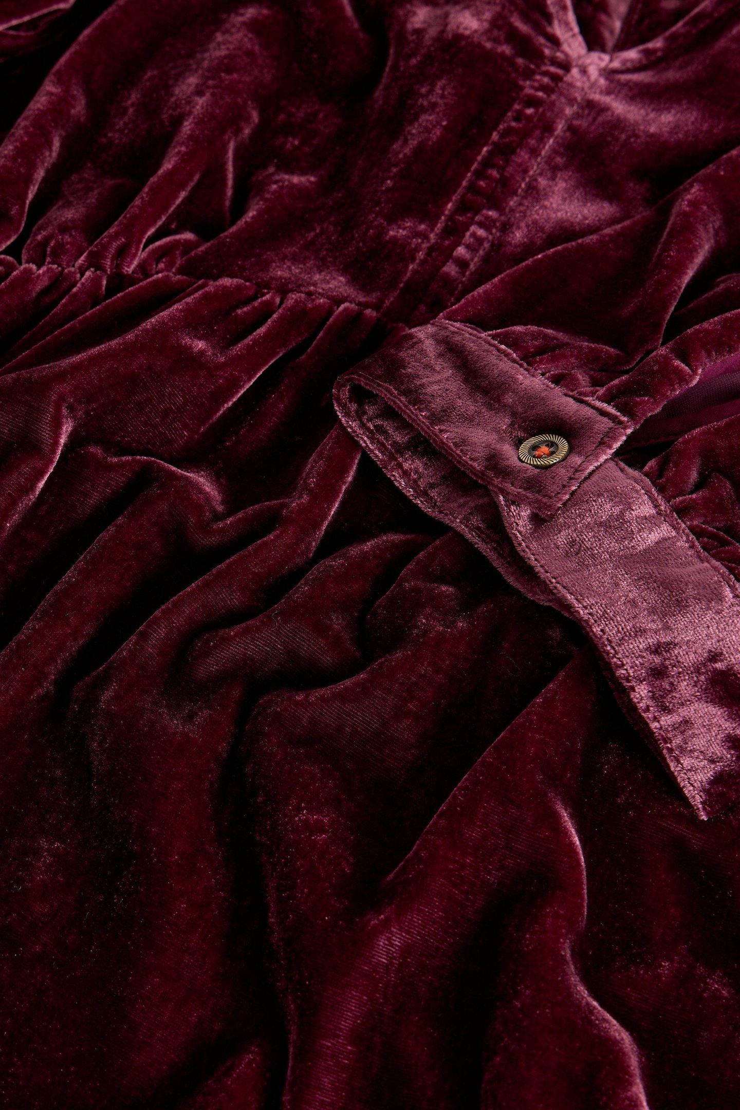 LUCY VELVET DRESS DARK PLUM 4