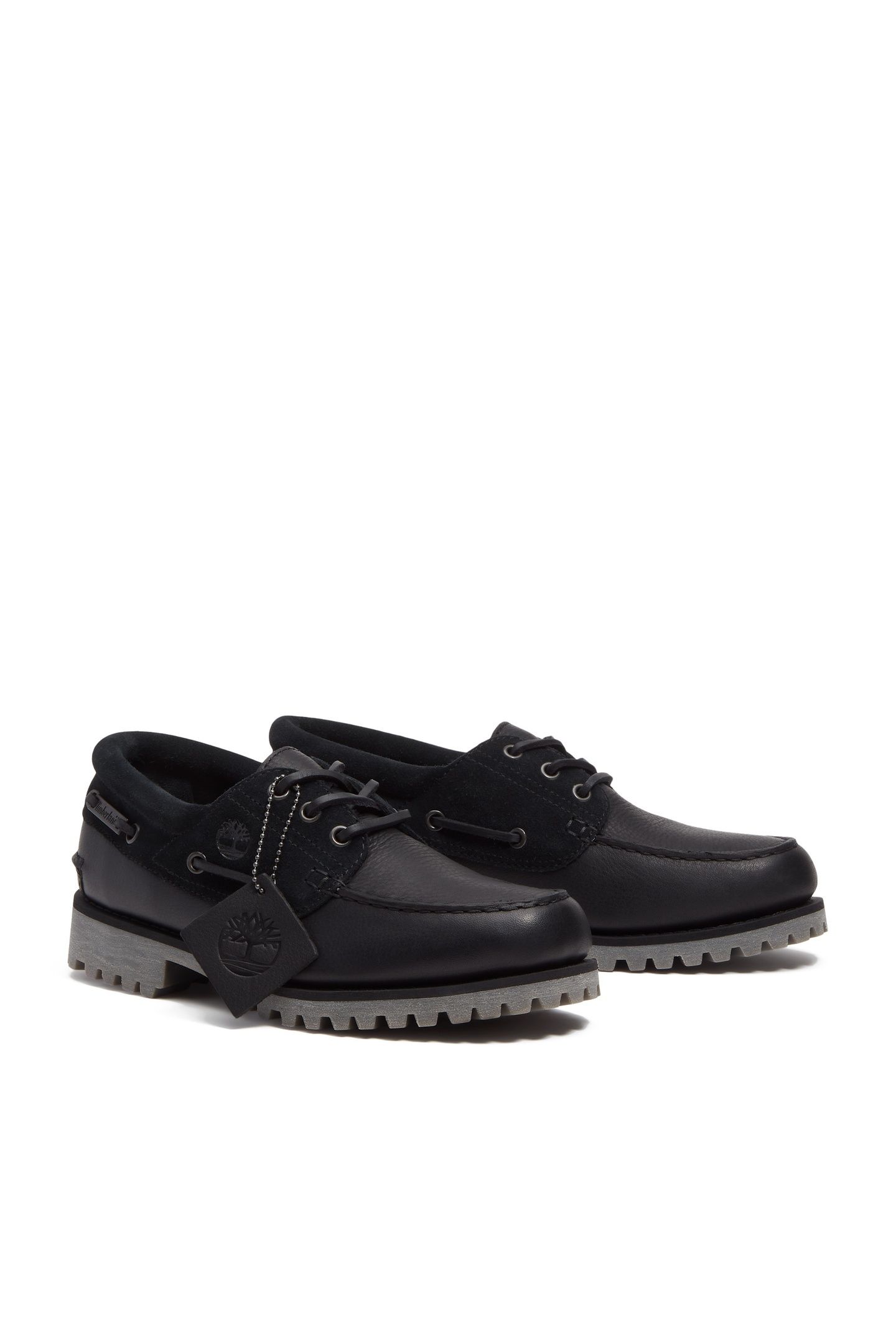 AUTHENTIC BOAT SHOE BLACK FULL GRAIN W BLACK 6