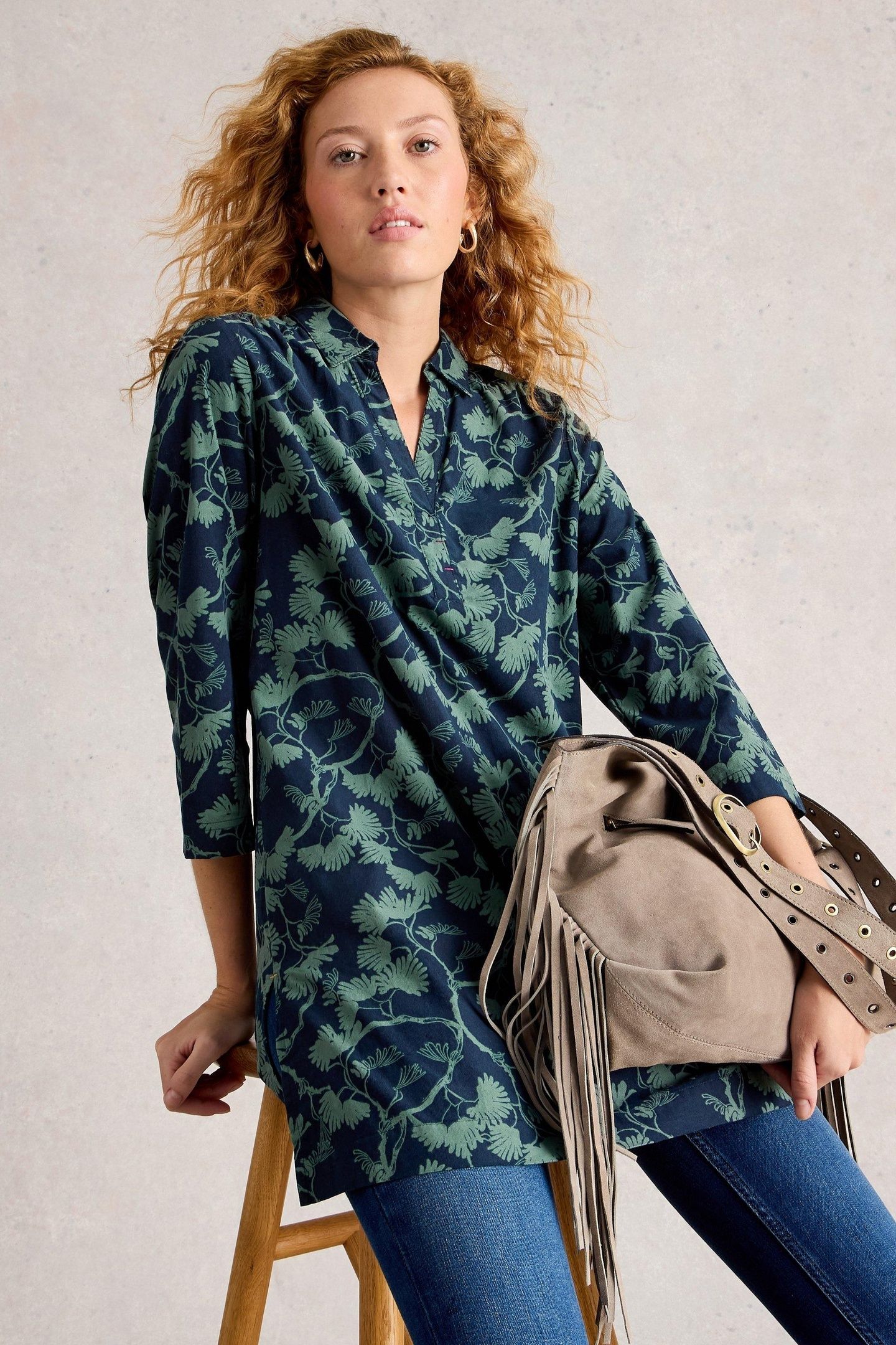 BLAKE CORD TUNIC NAVY PRINT 4