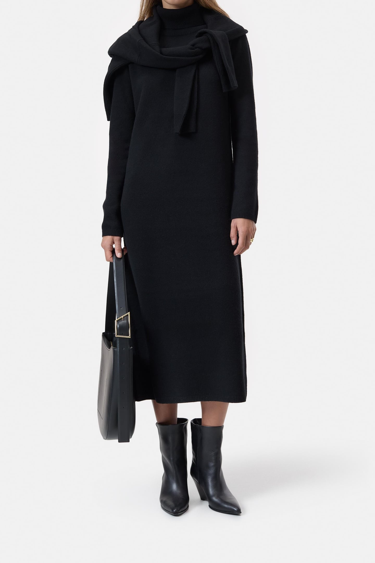 ROLLI DRESS EXTRA LONG DRESSES BLACK 1