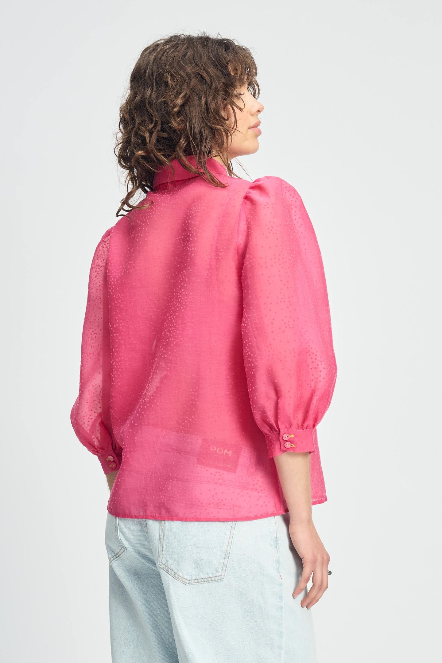 BLOUSE - RASPBERRY DOTS PINK 5