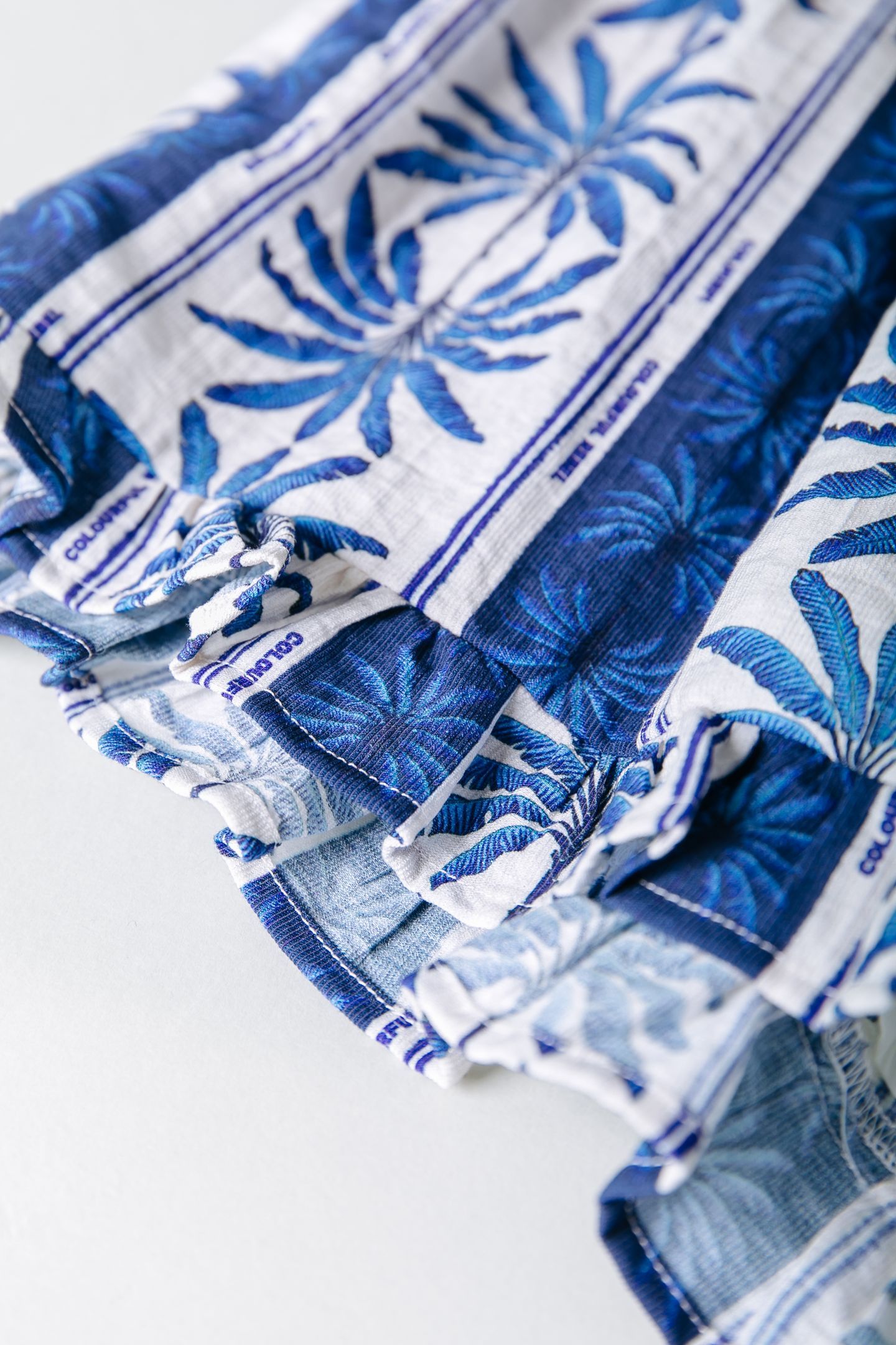 SENSA PALM RUFFLE SHORT BRIGHT BLUE 5