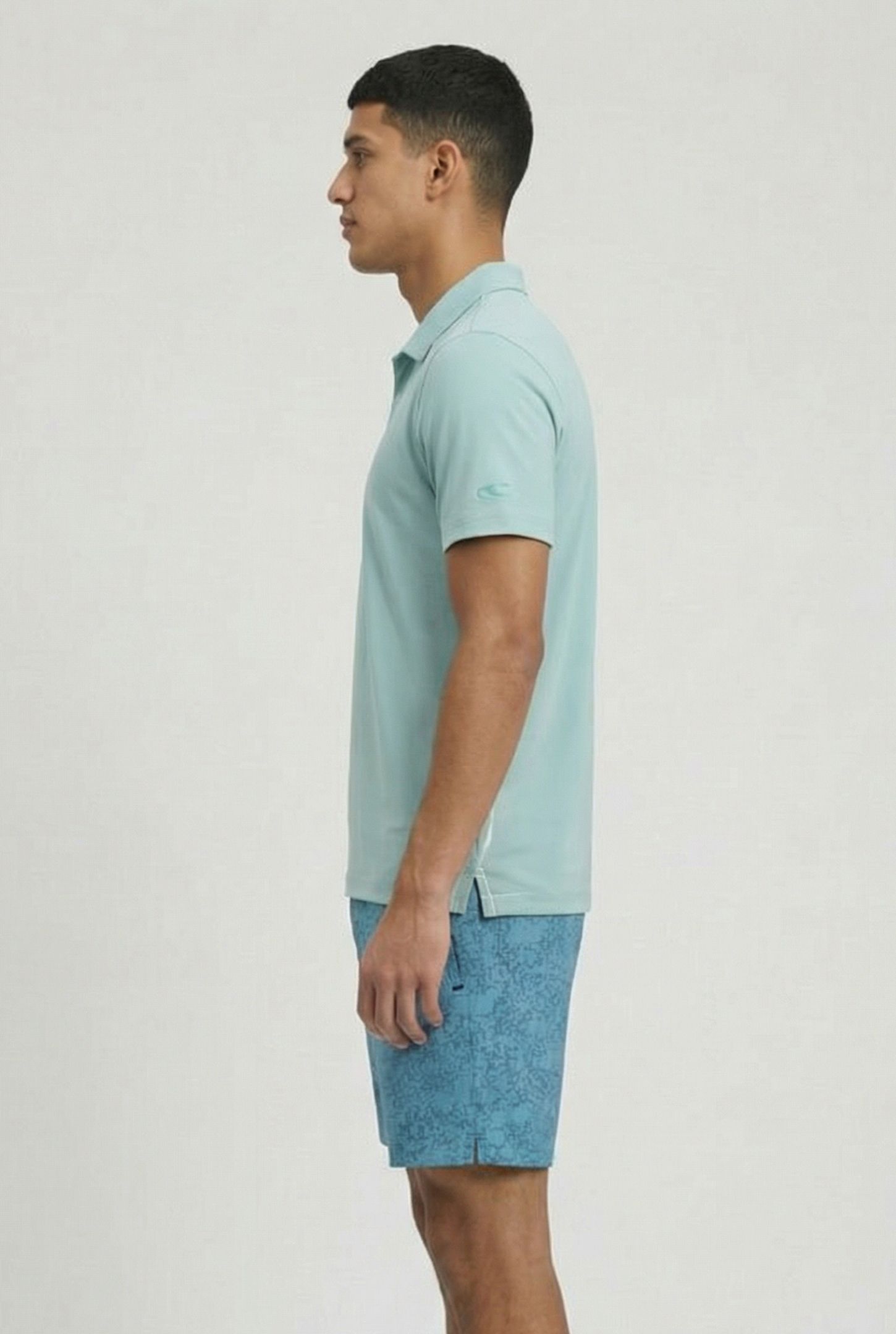 MEN'S POLOSHIRT SOLID JADE-DARK OLIVE 3
