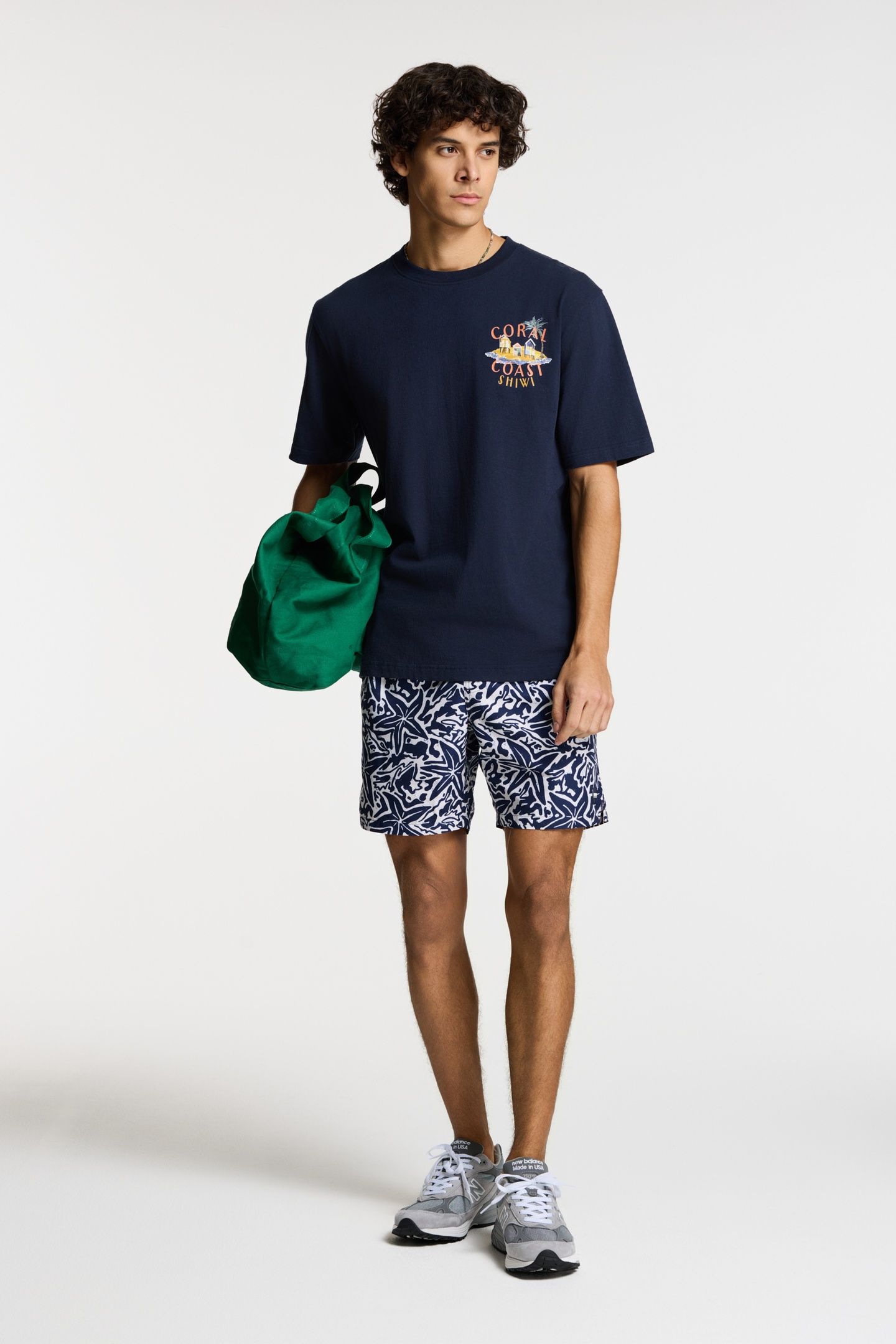 FINN RELAXED T-SHIRT CORAL COAST BLUE DARK NAVY 4