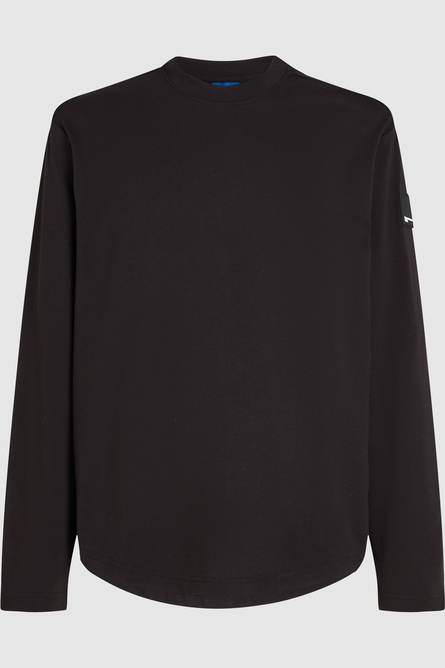 BLACK KLJ REG LS CURVED HEM TEE 1