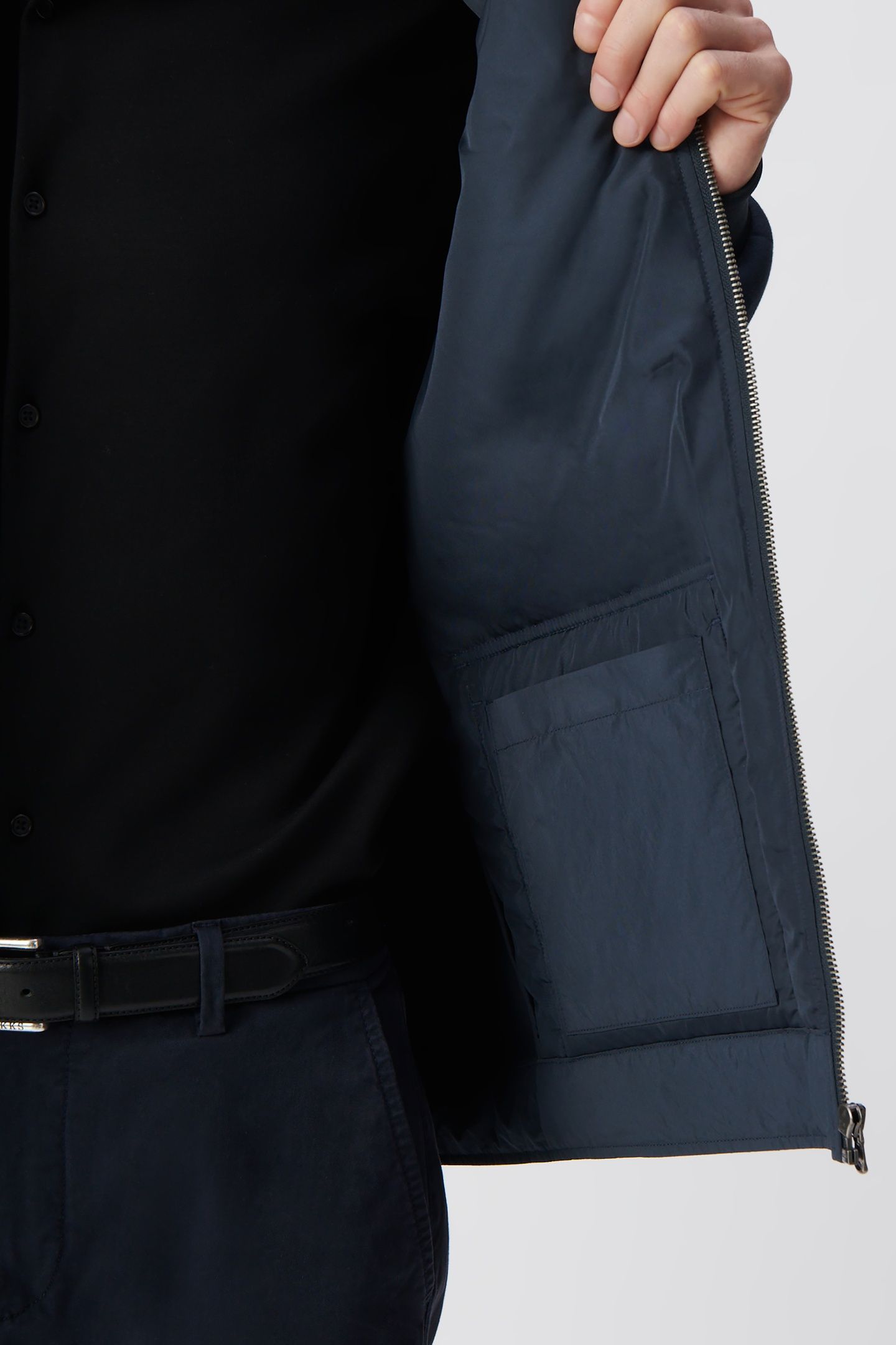 INK NYLON TWO-FABRIC LIGHT PADDED JACKET 6
