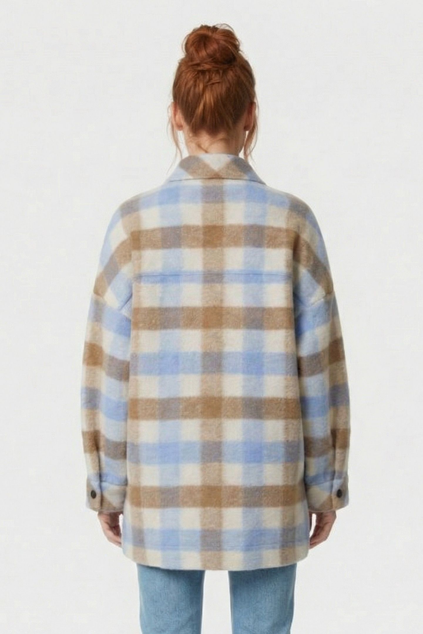 WALLIS OVERSHIRT BLUE/BROWN 2