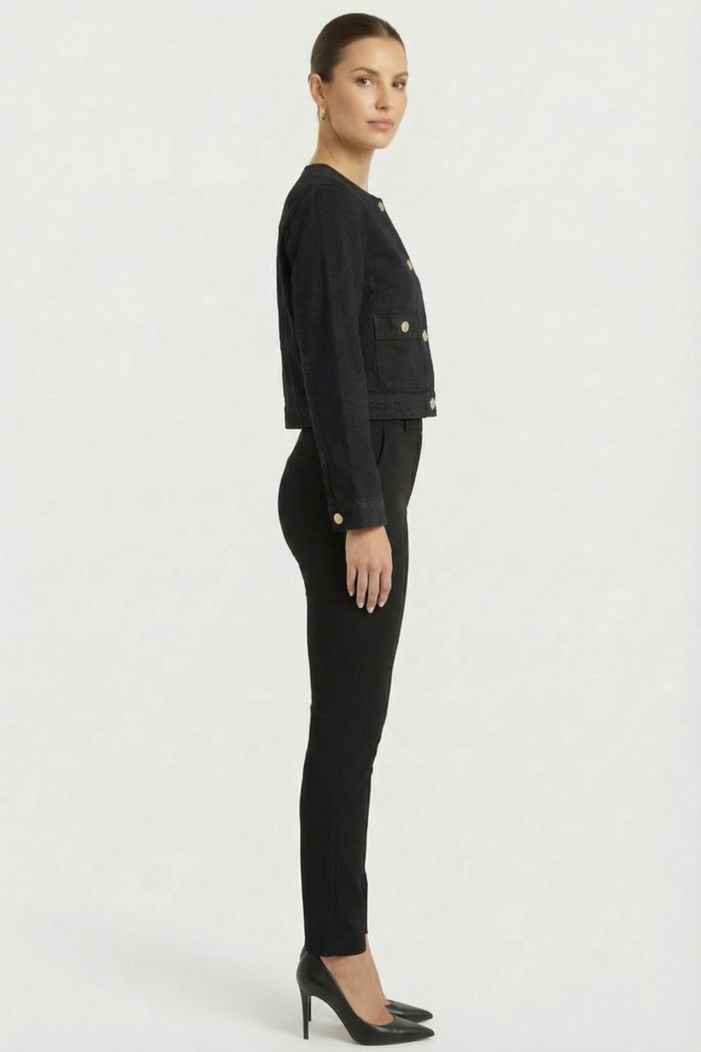DENIM LADY JACKET BLACK 3