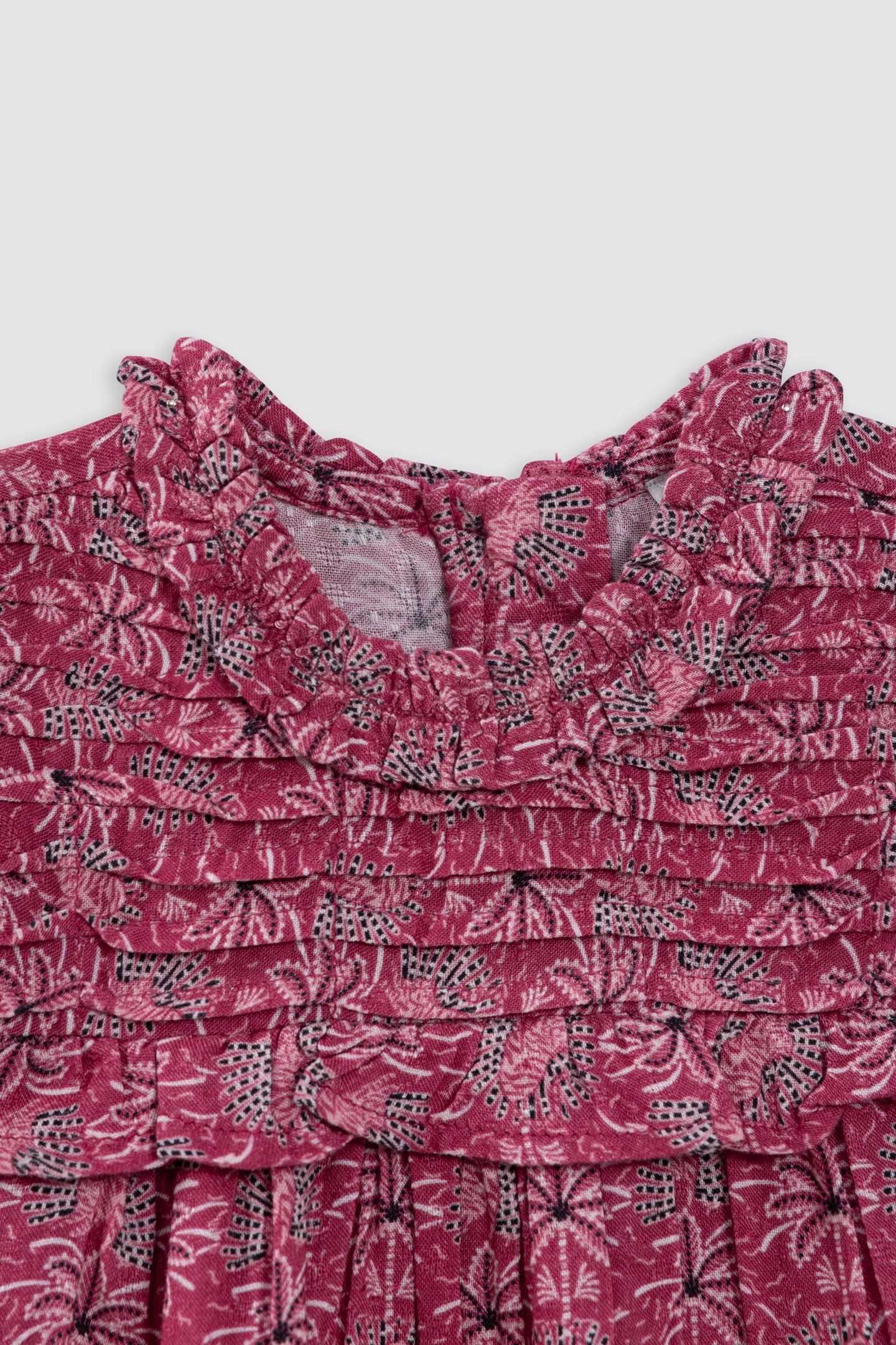 PINK PALM-TREE PRINT DRESS 3