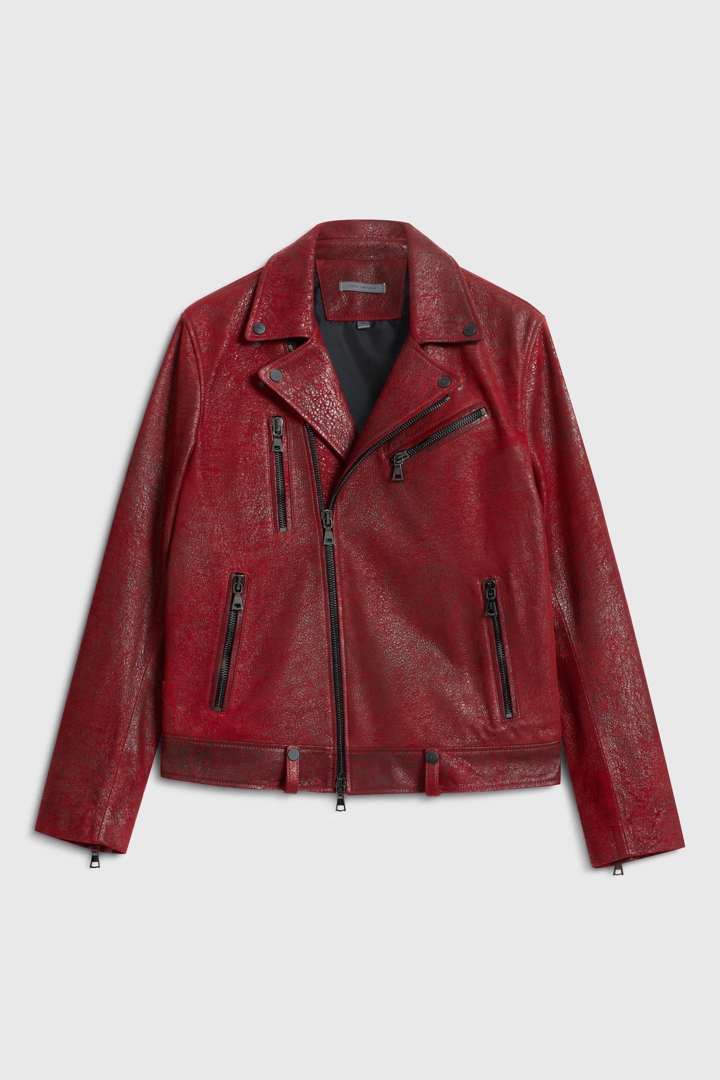 CHELSEA BIKER JACKET - SLIM FIT ASYMMETI GARNET 2