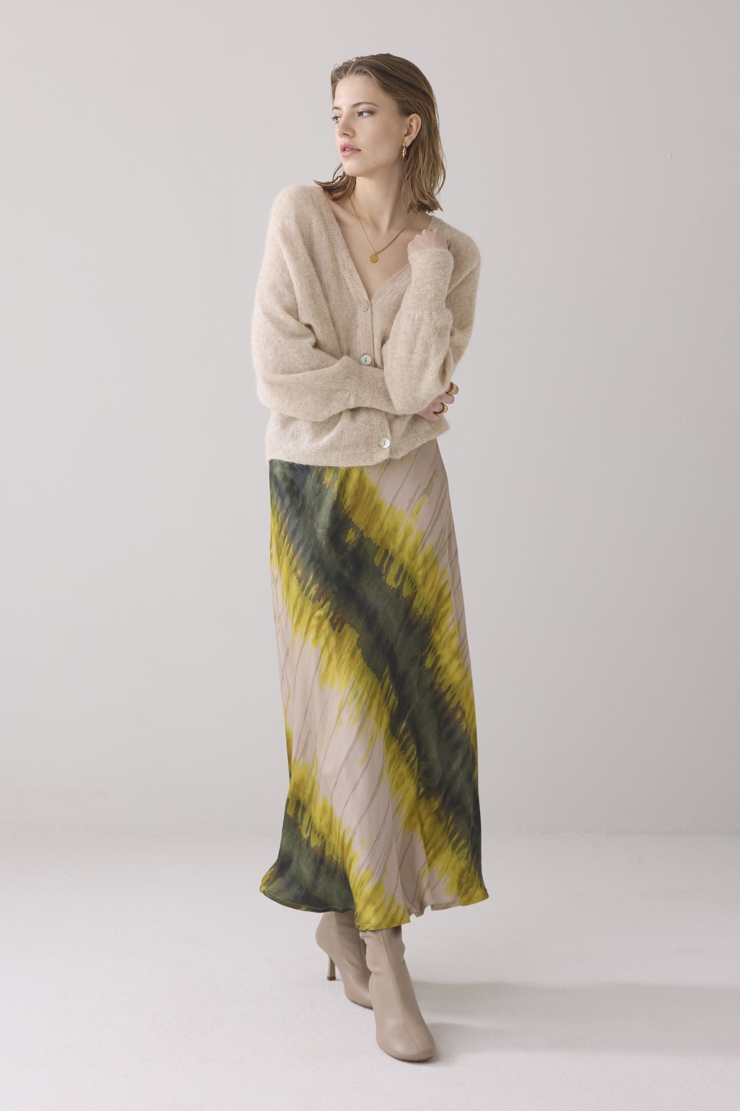 SKIRT TIE DYE STRIPE HEAVY MULTICOLOUR 1