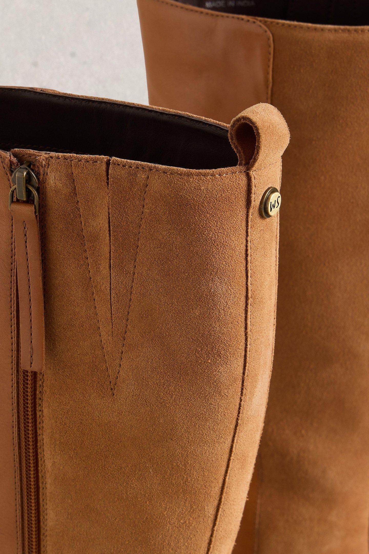 SERENA LEATHER KNEE HIGH BOOT MID TAN 3