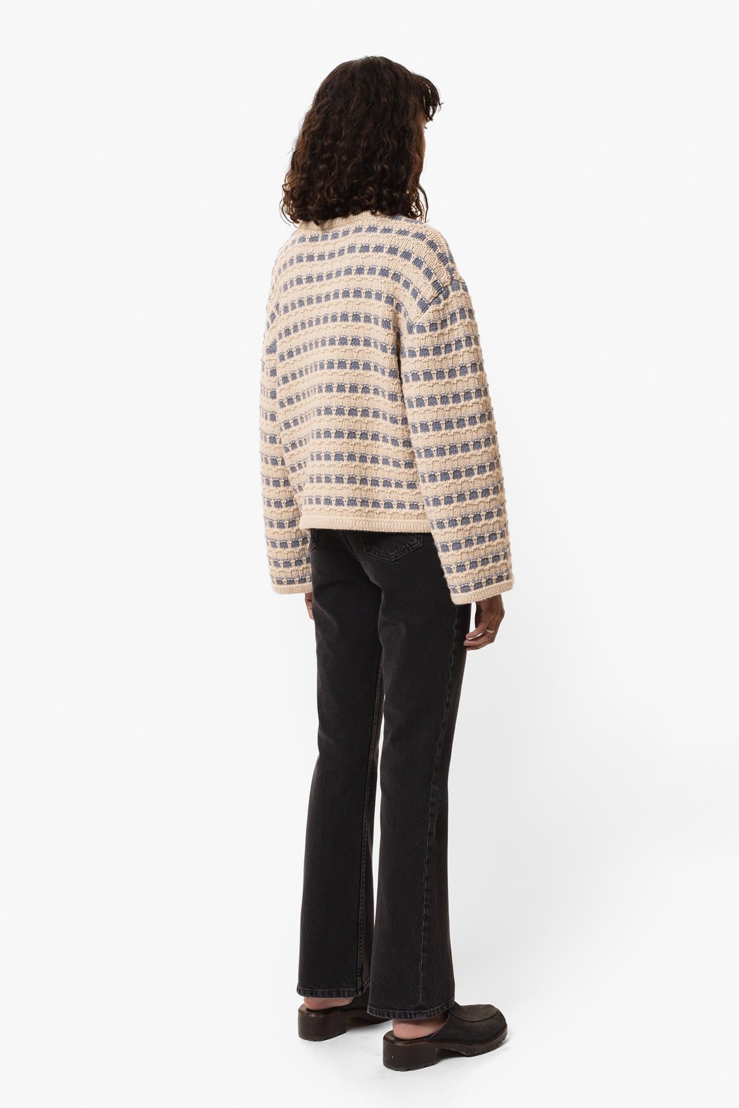 GERD STRIPED KNIT SWEATER BLUE 2