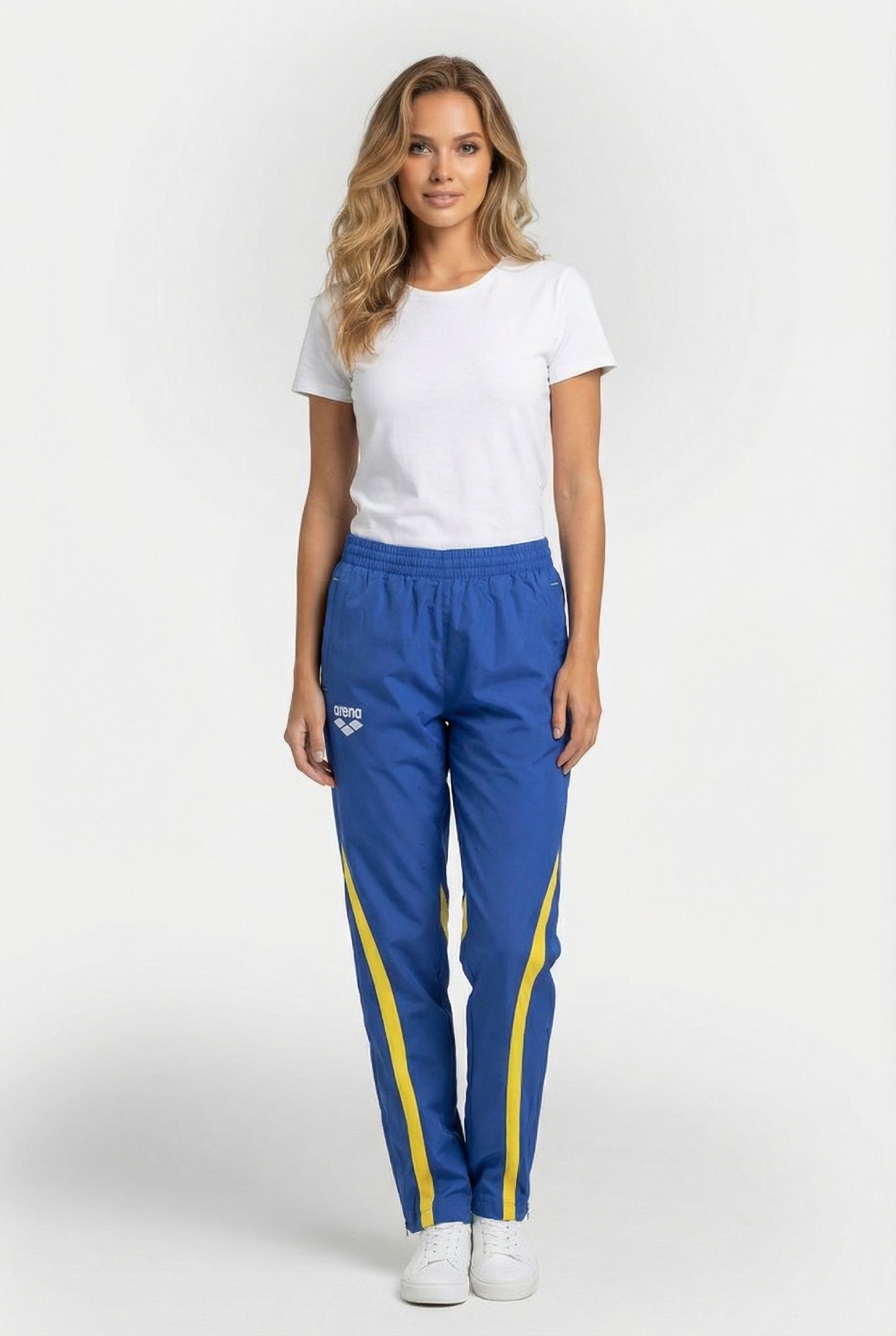 UNISEX SWEDEN WARM UP PANT ROYAL YELLOW 1
