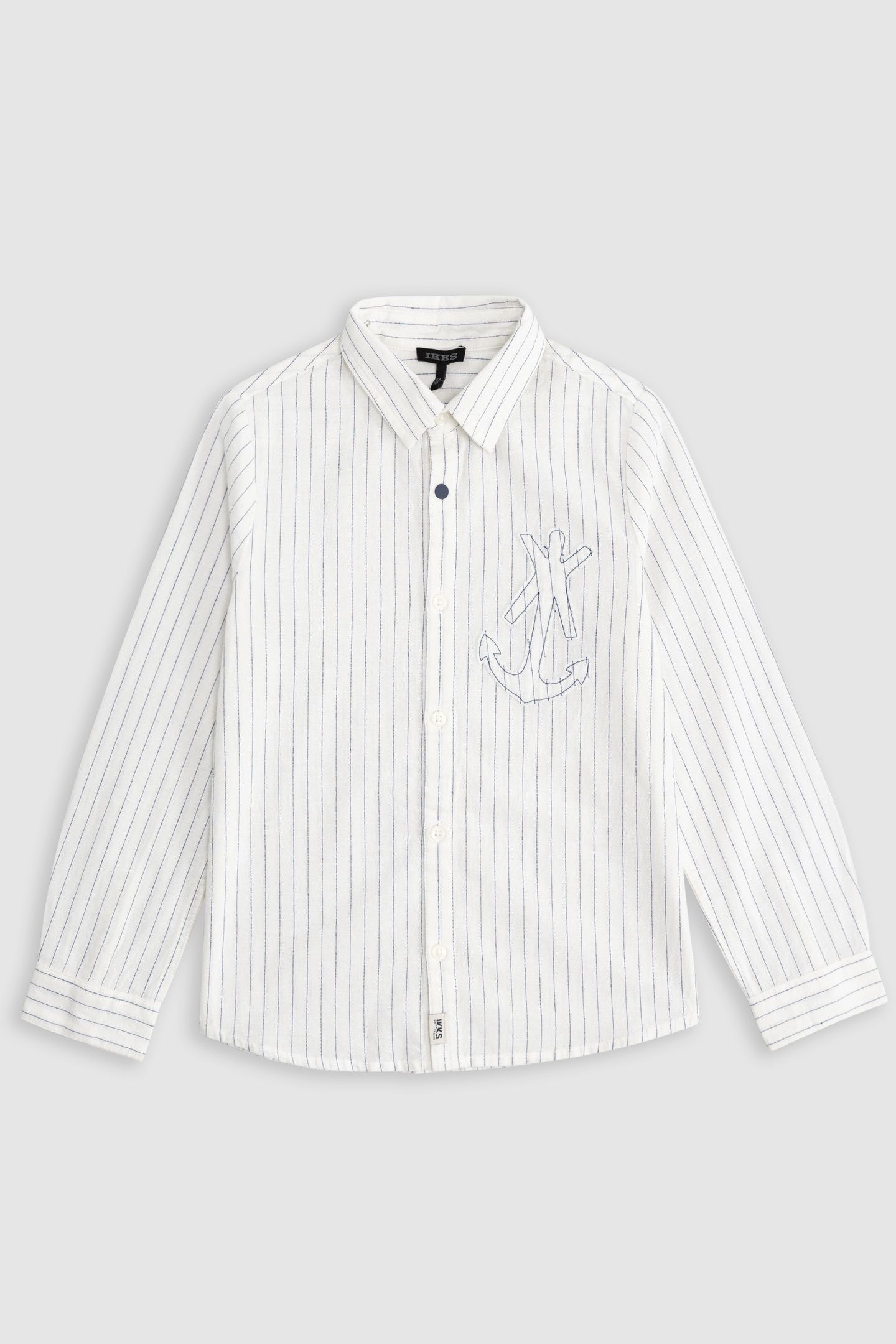 CREAM SHIRT WITH MAXI ANCHOR STRIPES 1