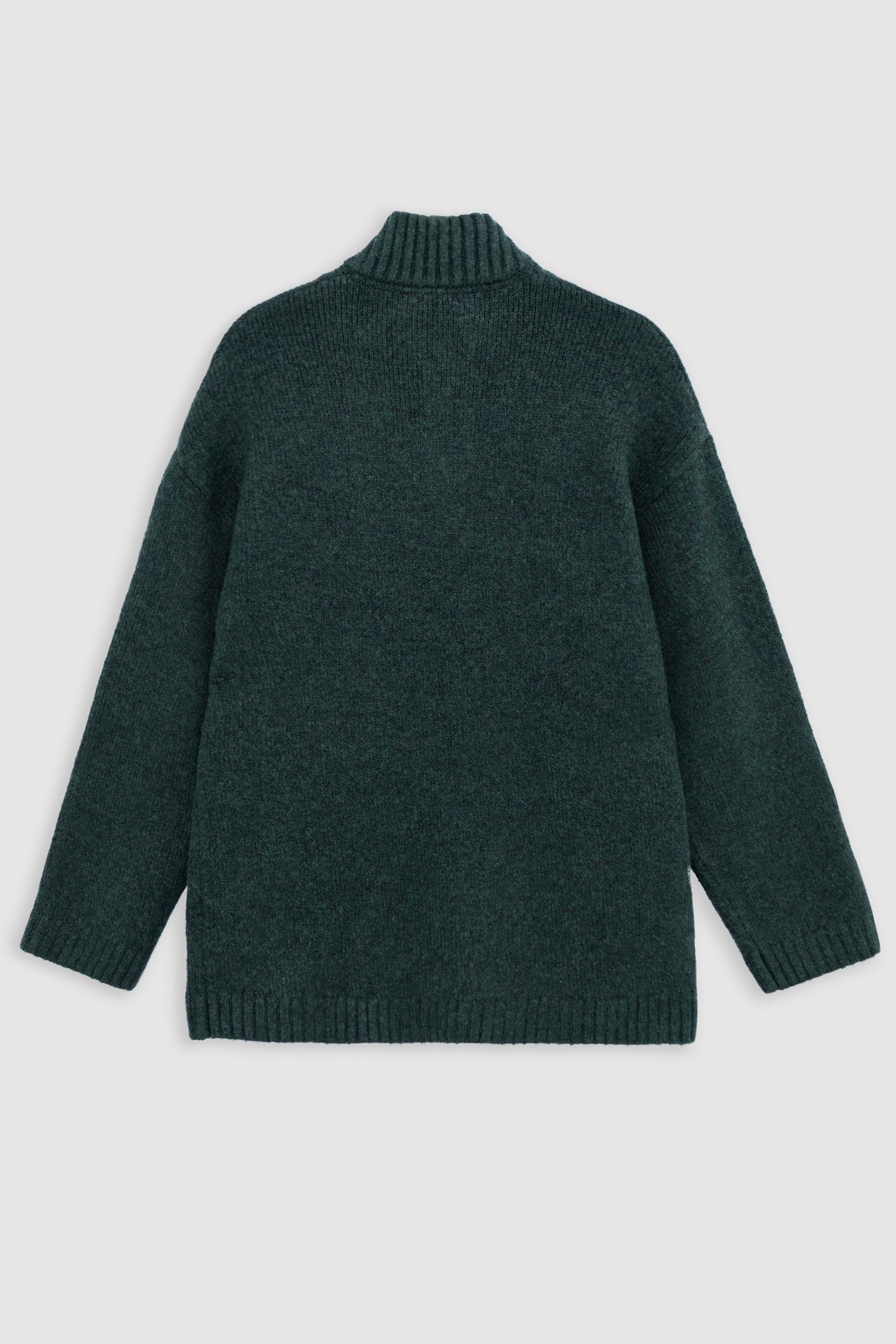 GIRL'S GREEN TRUCKER-NECK SWEATER 2