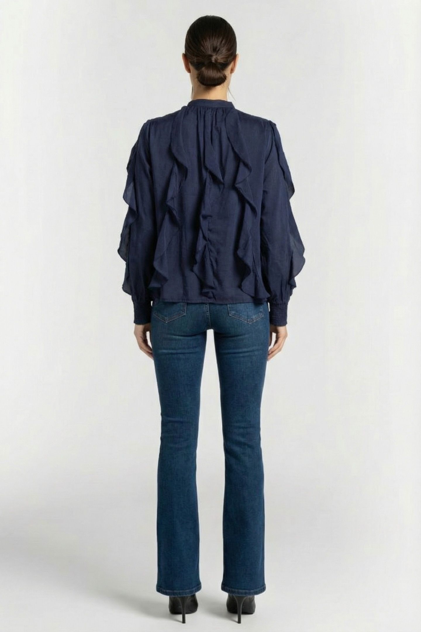 TOP COTTON VISCOSE NAVY NOIR 2