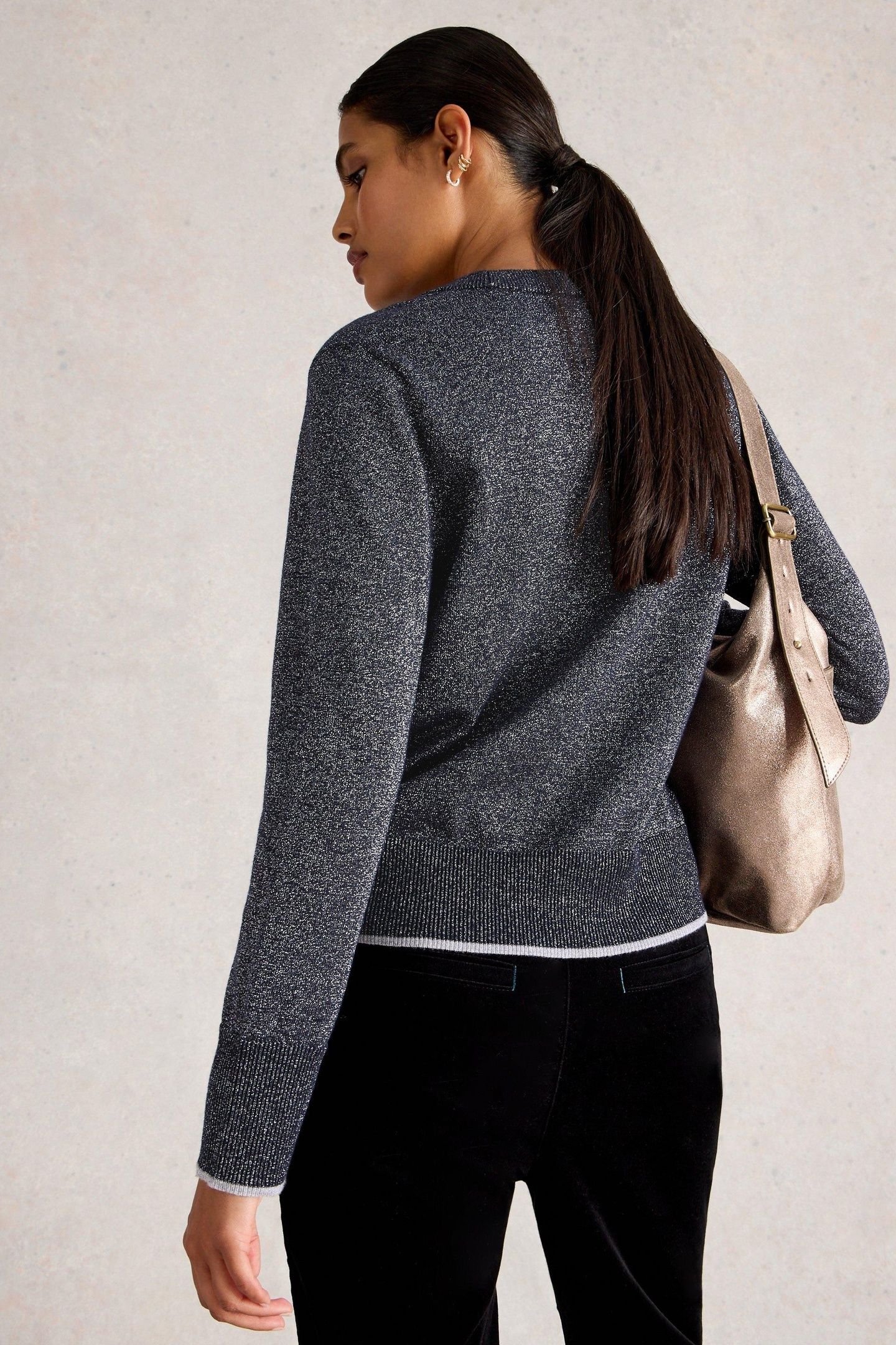 KATIE SPARKLE JUMPER DARK NAVY 2