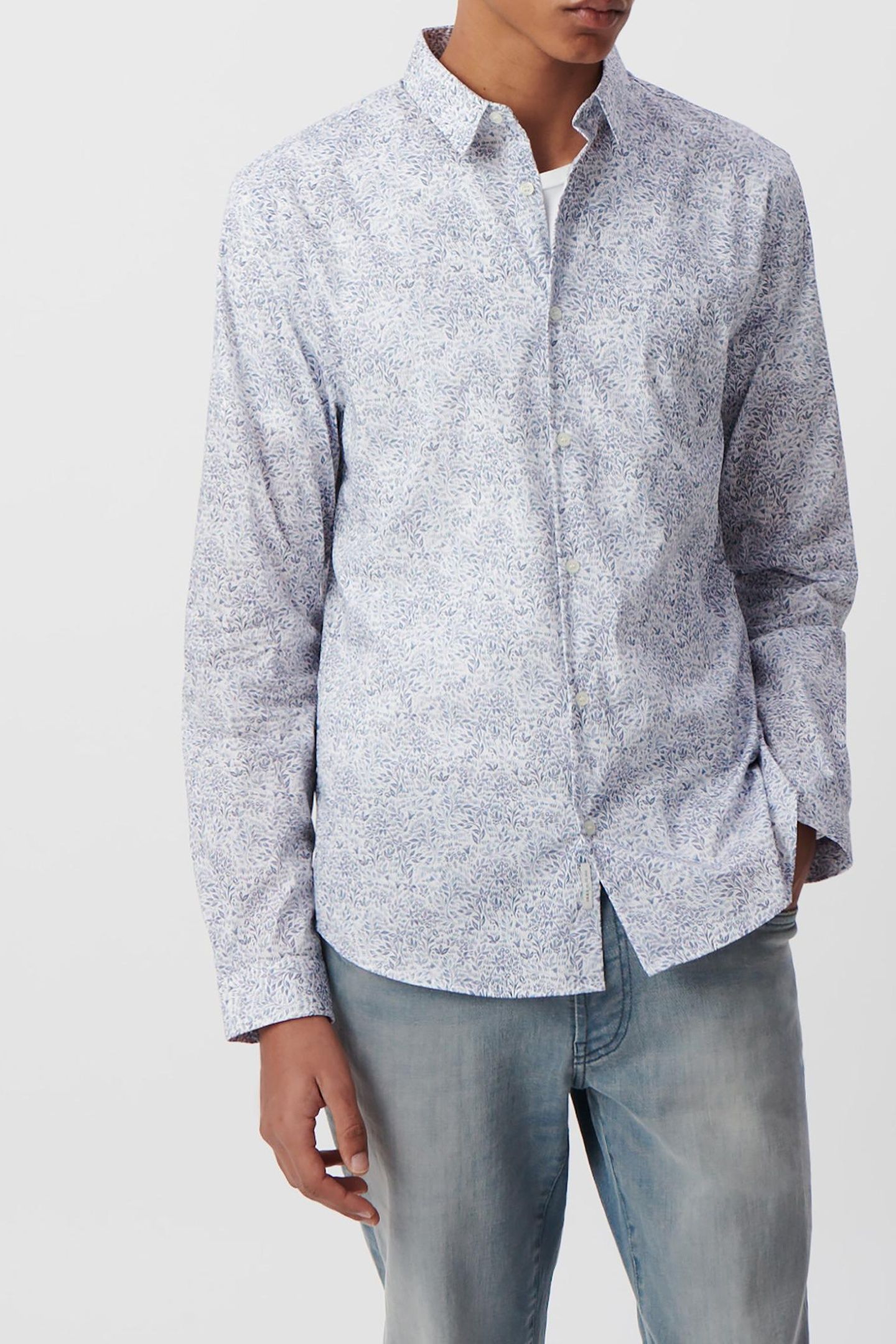 STORM FLORAL LIBERTY FABRIC SLIM SHIRT 2