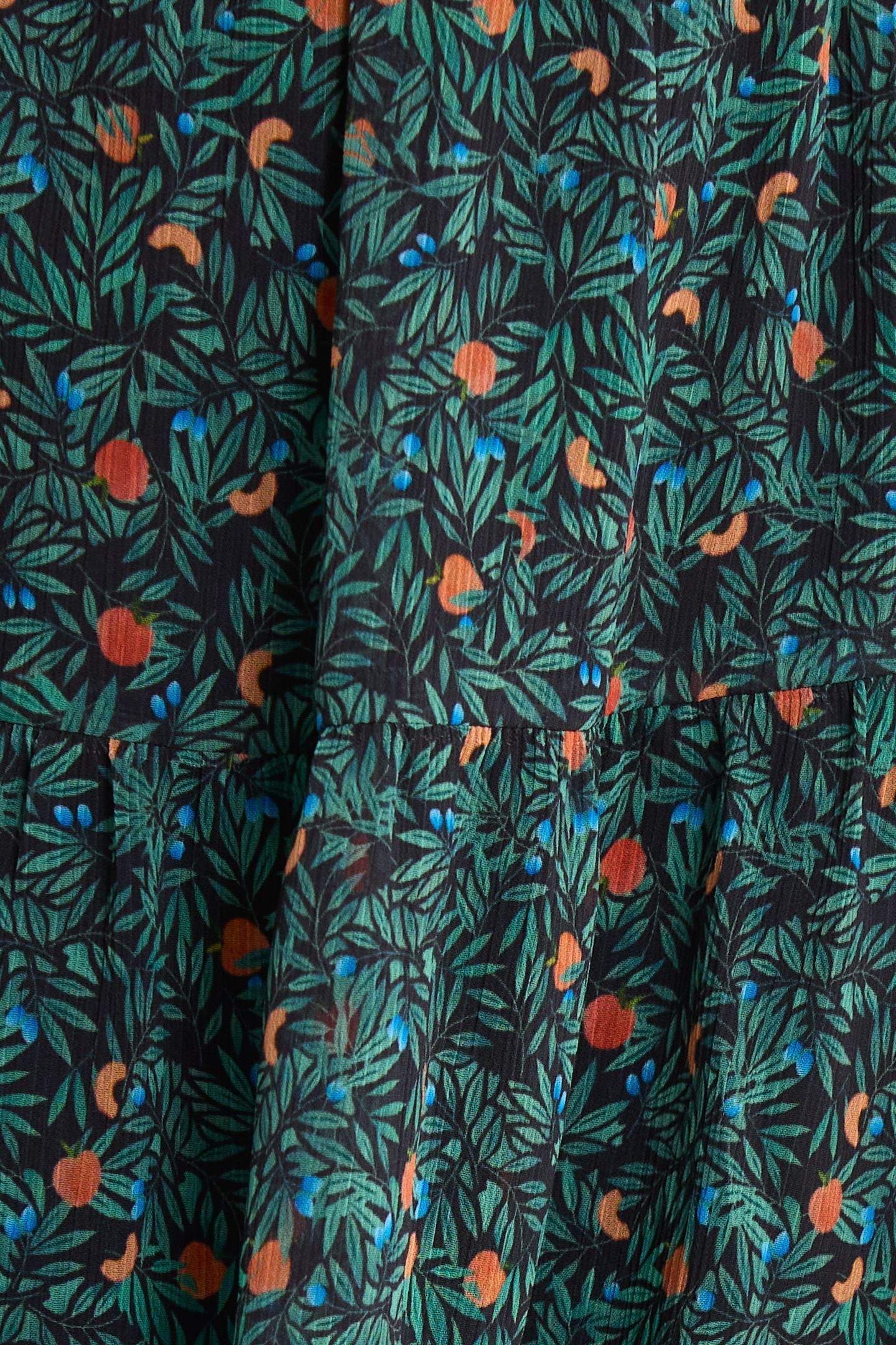 GREEN DRESS WITH SUMMER FRUIT PRINT GREEN 7