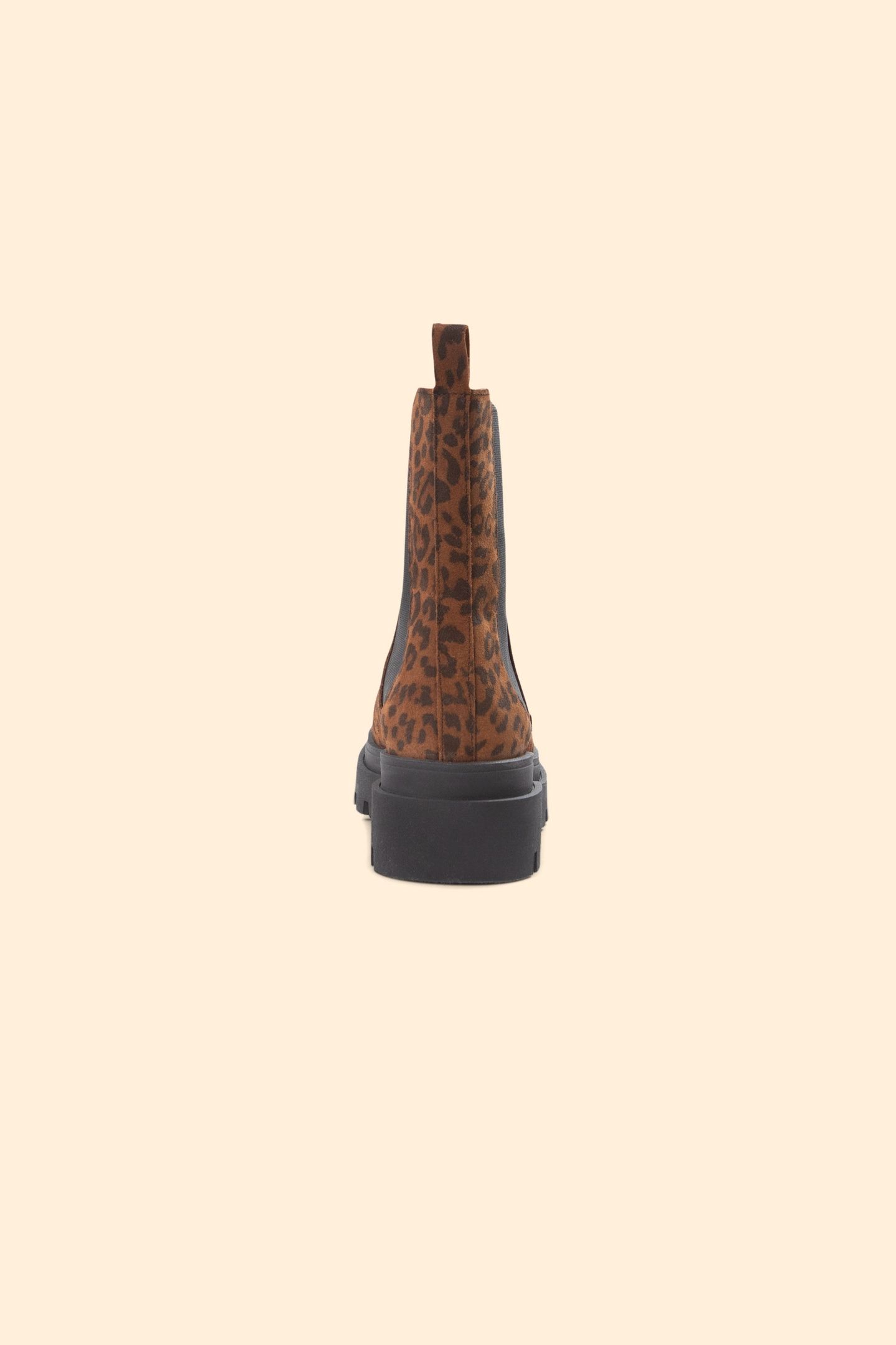 CAMEL SUEDE BOOTS WITH LEOPARD MOTIF CAMEL 2