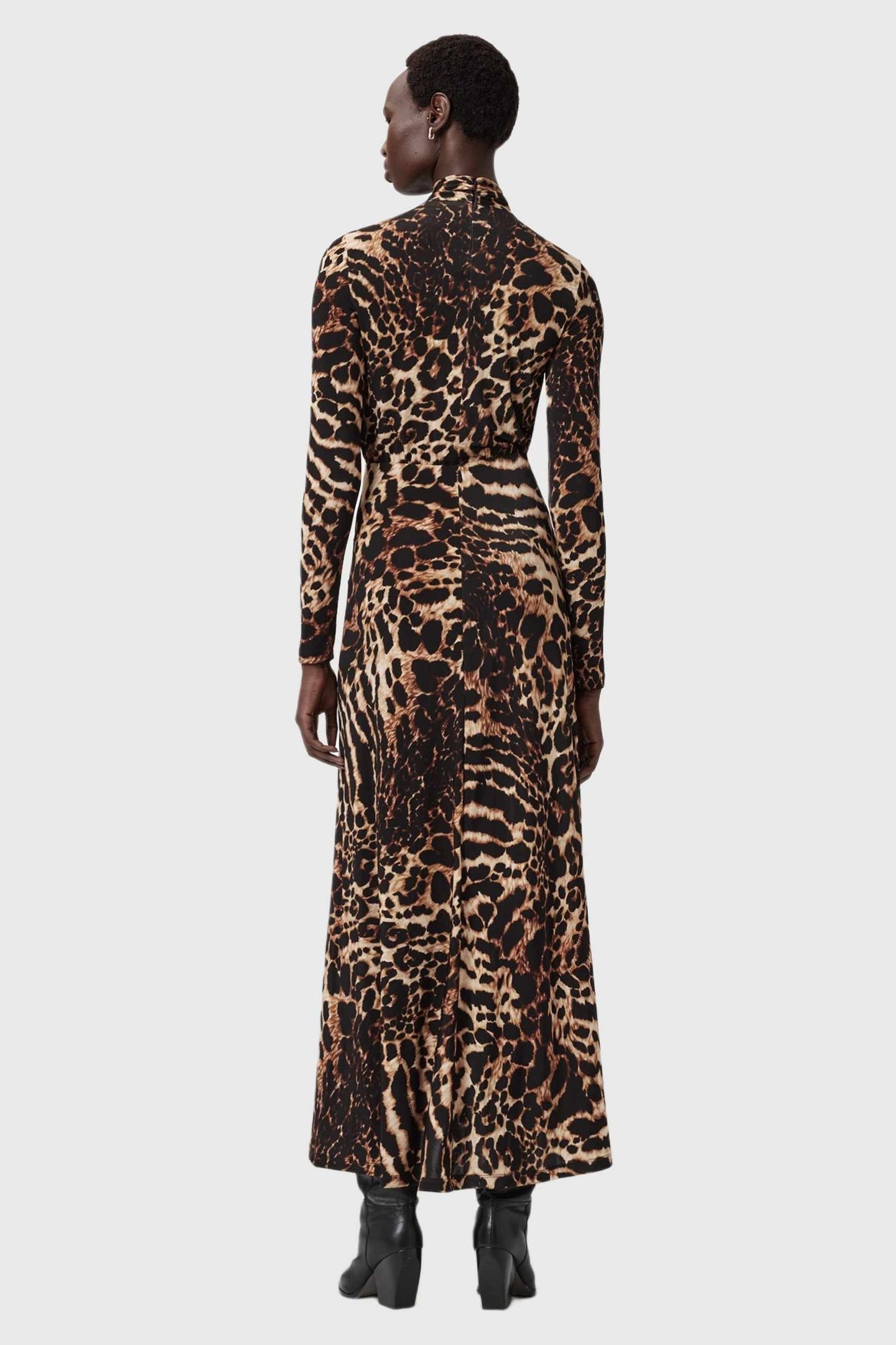 MINA DRESS PARDUS HONEY BROWN 4