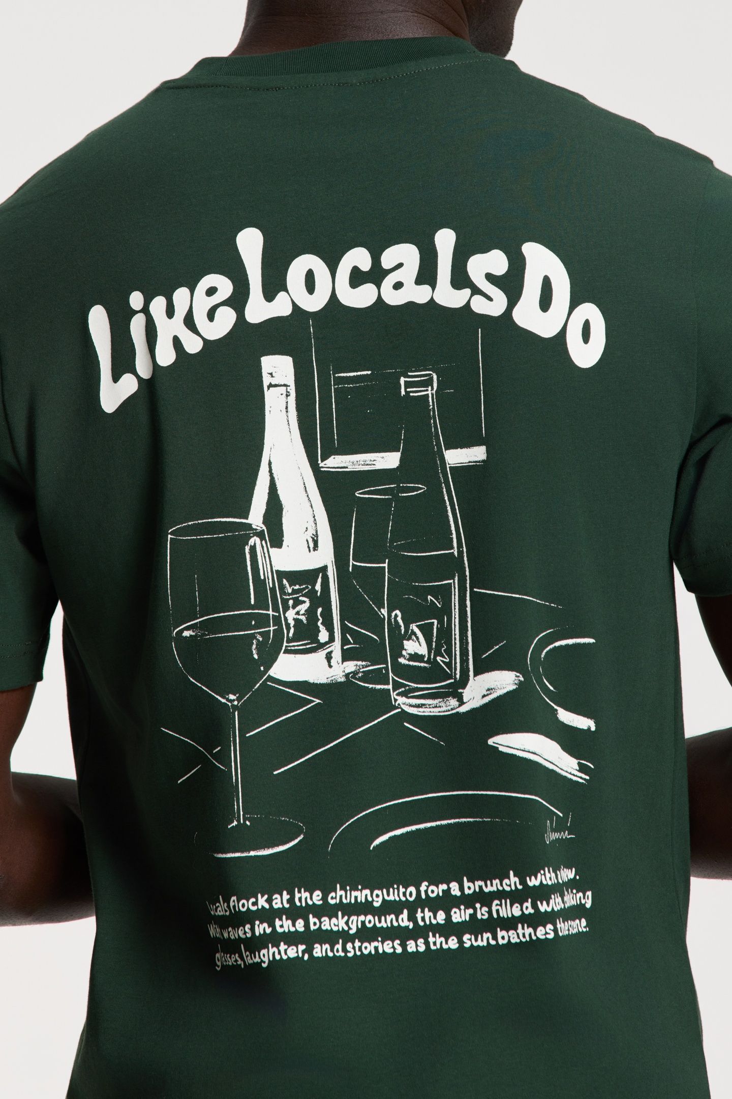 LIAM REGULAR T-SHIRT LIKE LOCALS DO GREEN LEAF 4