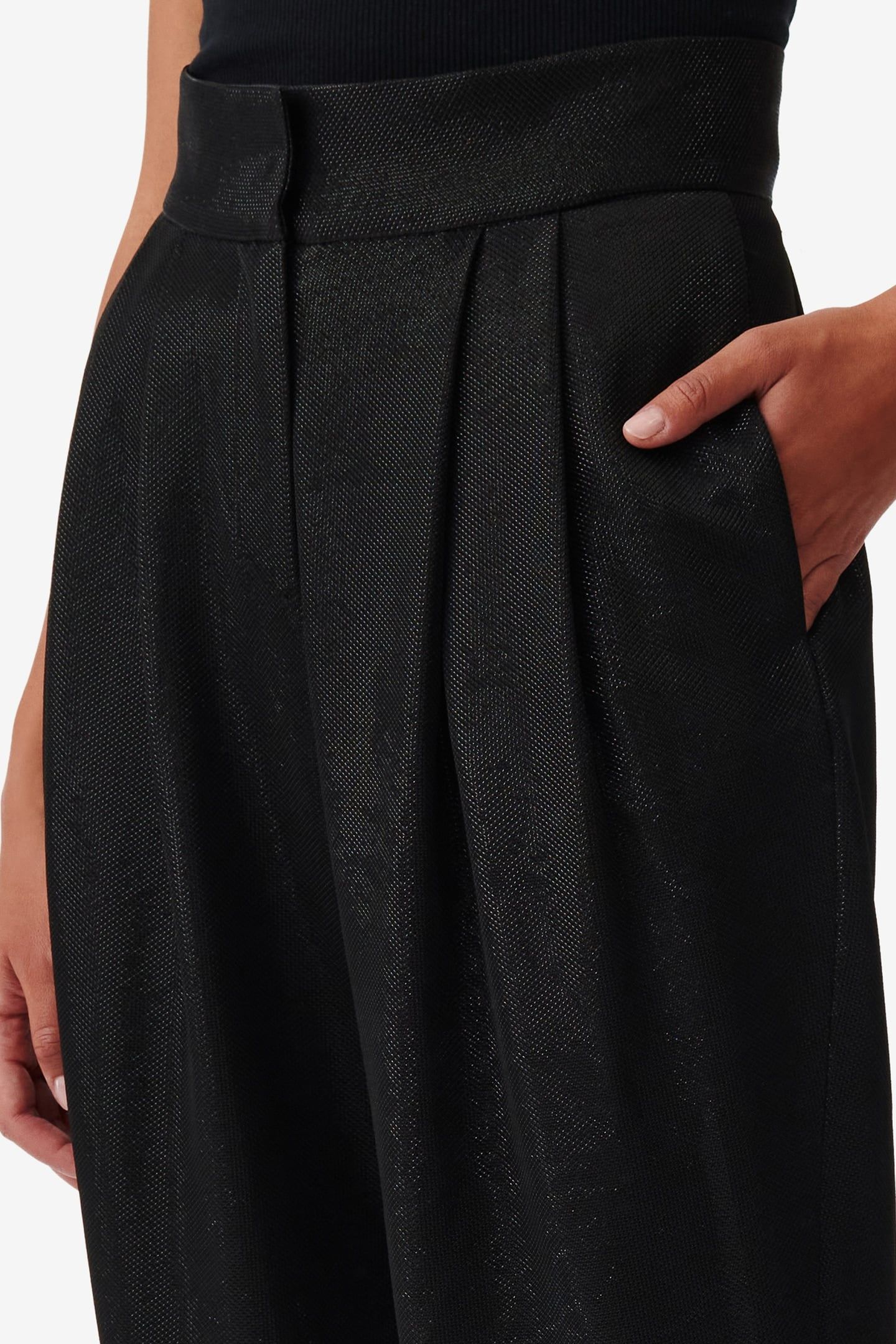MARONA TROUSER SHINY BLACK 6