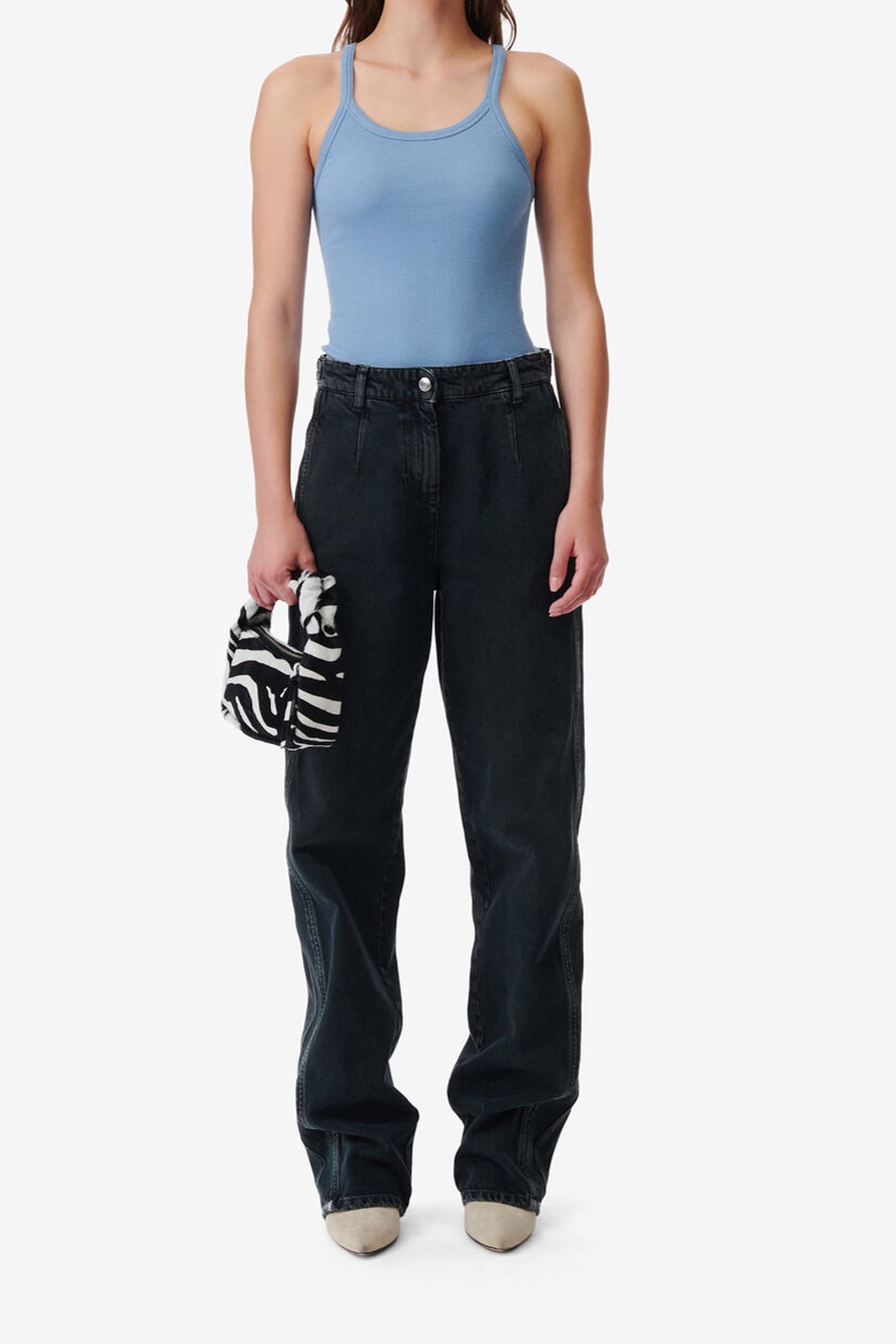 CEAUMAR TROUSER BLUE BLACK USED 1