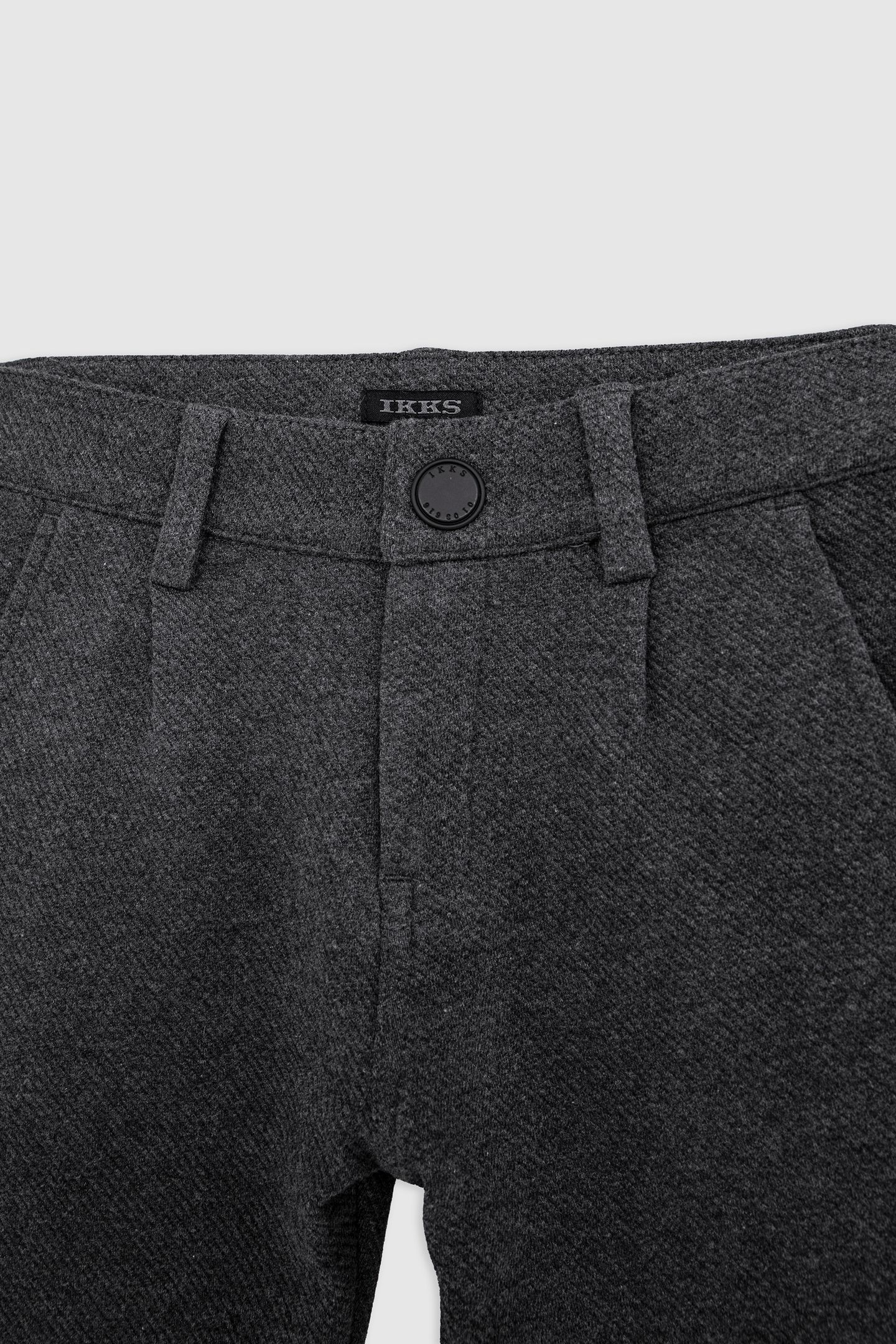 BOY'S CHINO GREY KNIT OTTOMAN PANTS 3