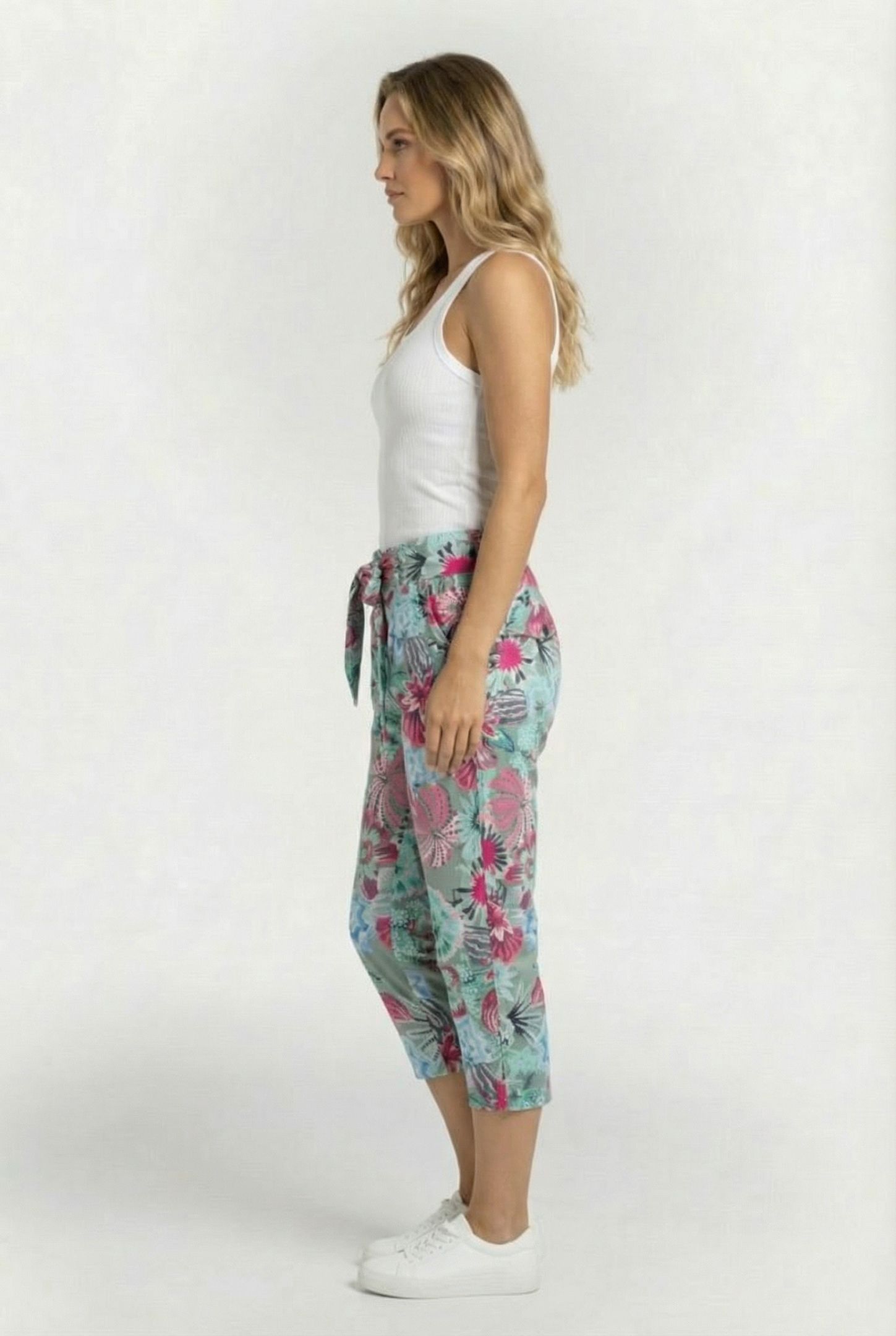 TRAVEL CAPRI JOURNAL IN DE GRANITE GREEN WITH FLORAL MEDLEY  3