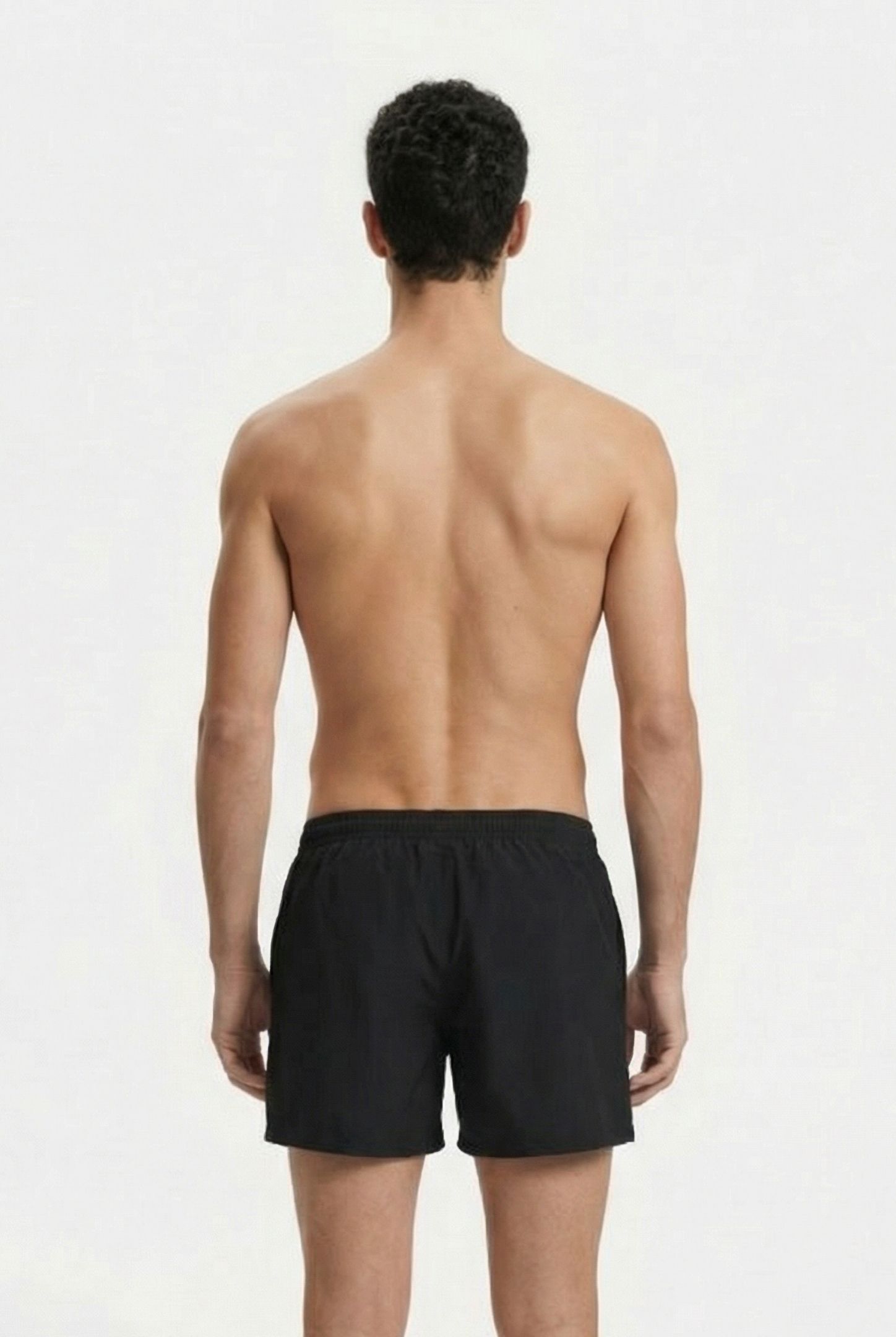 M TRAINING SHORT BLACK-SHINY GREEN 2