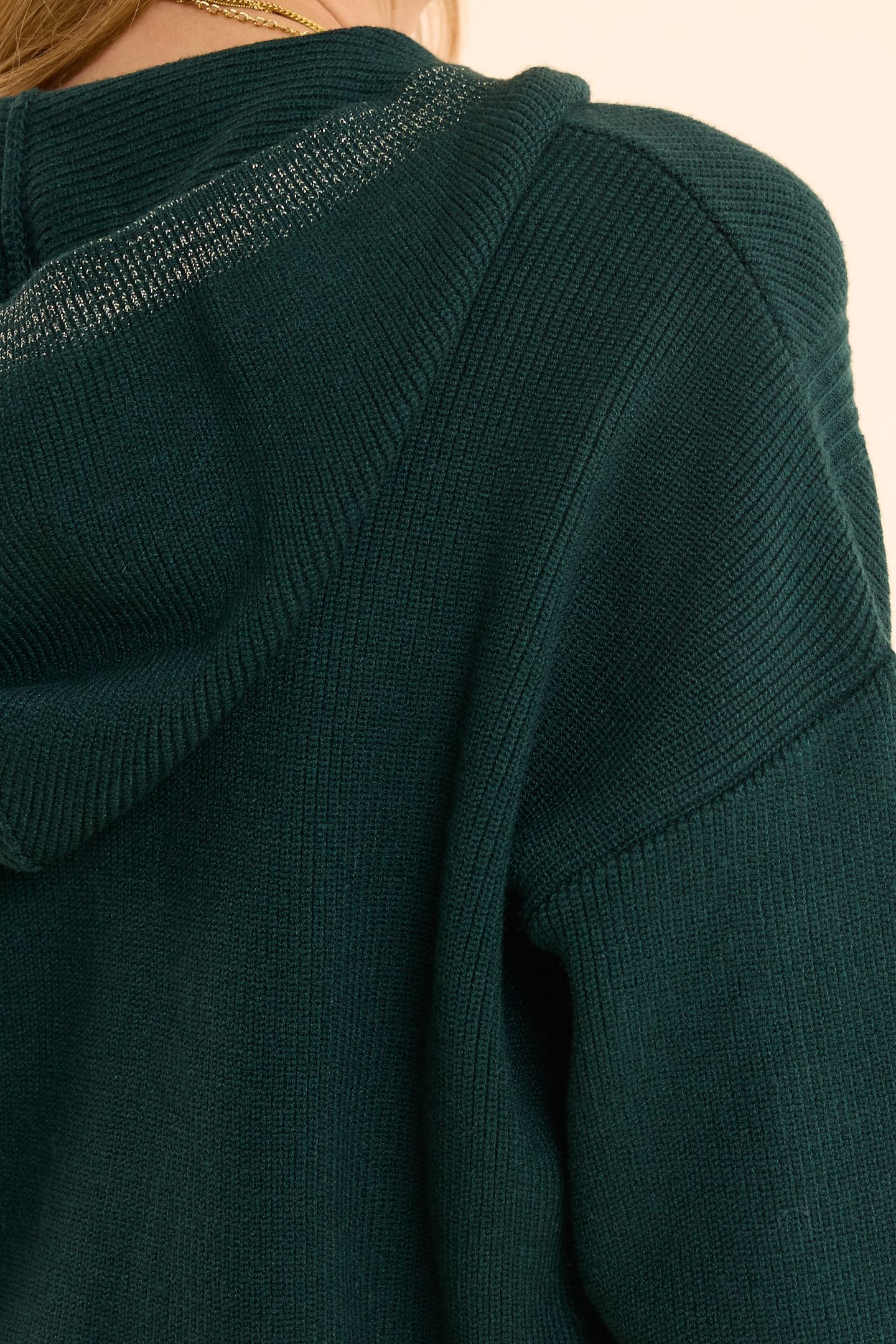 BLACK KNITTED HOODED CARDIGAN BLACK 6