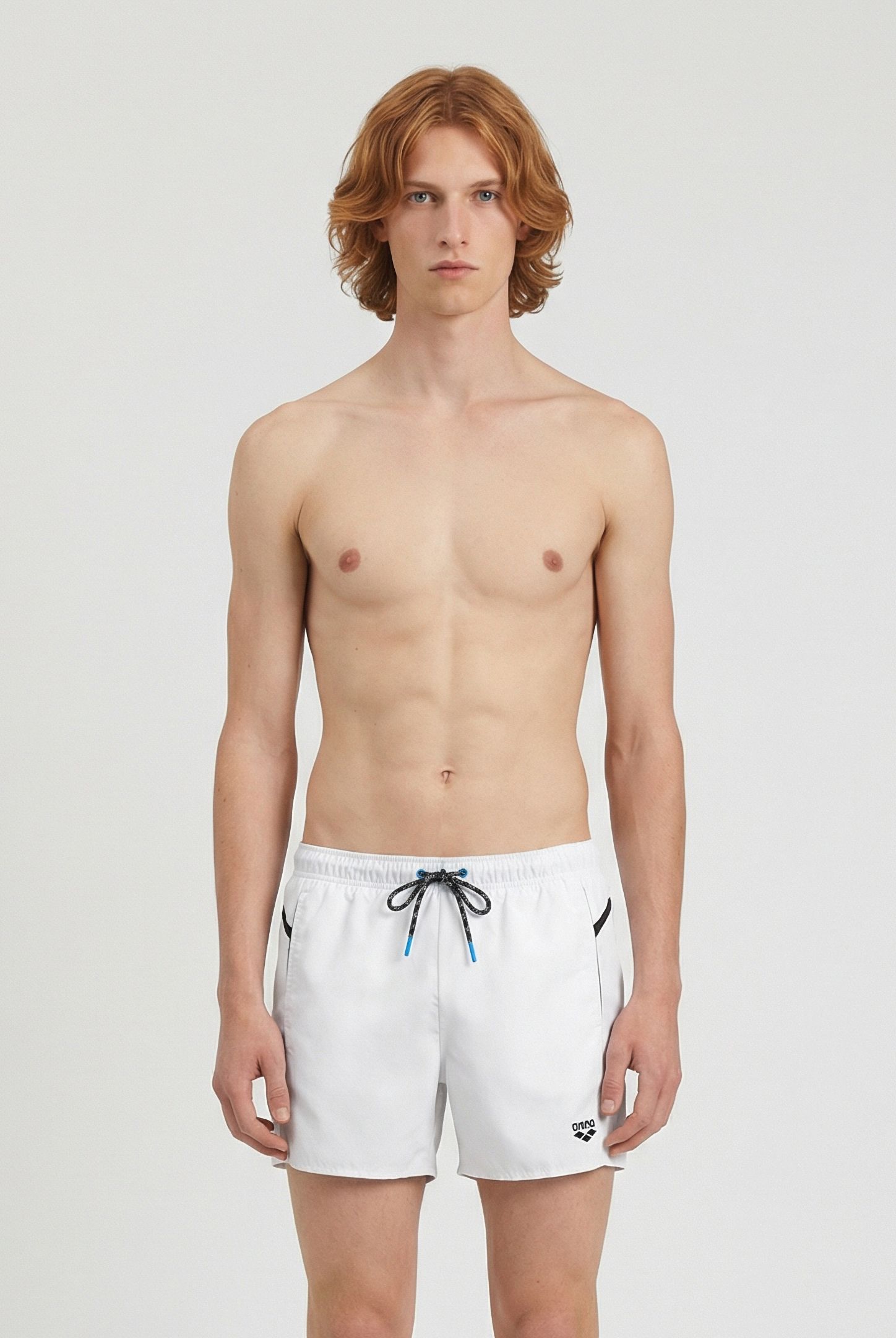 MEN'S ARENA PRO-FILE BEACH X-SHORT WHITE-NAVY 1