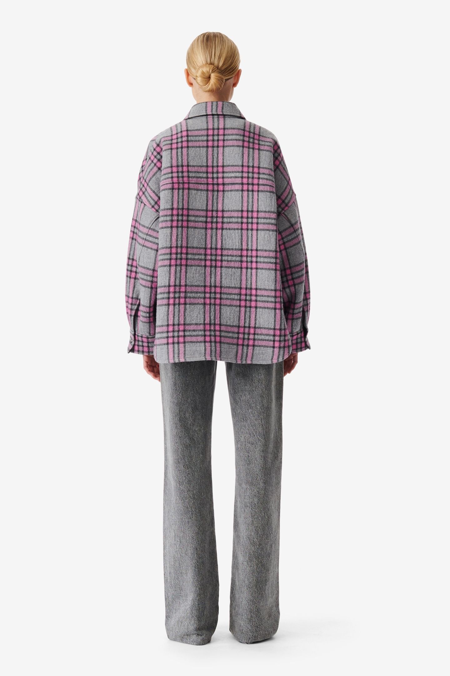 WESINA OVERSHIRT GREY/PINK 3