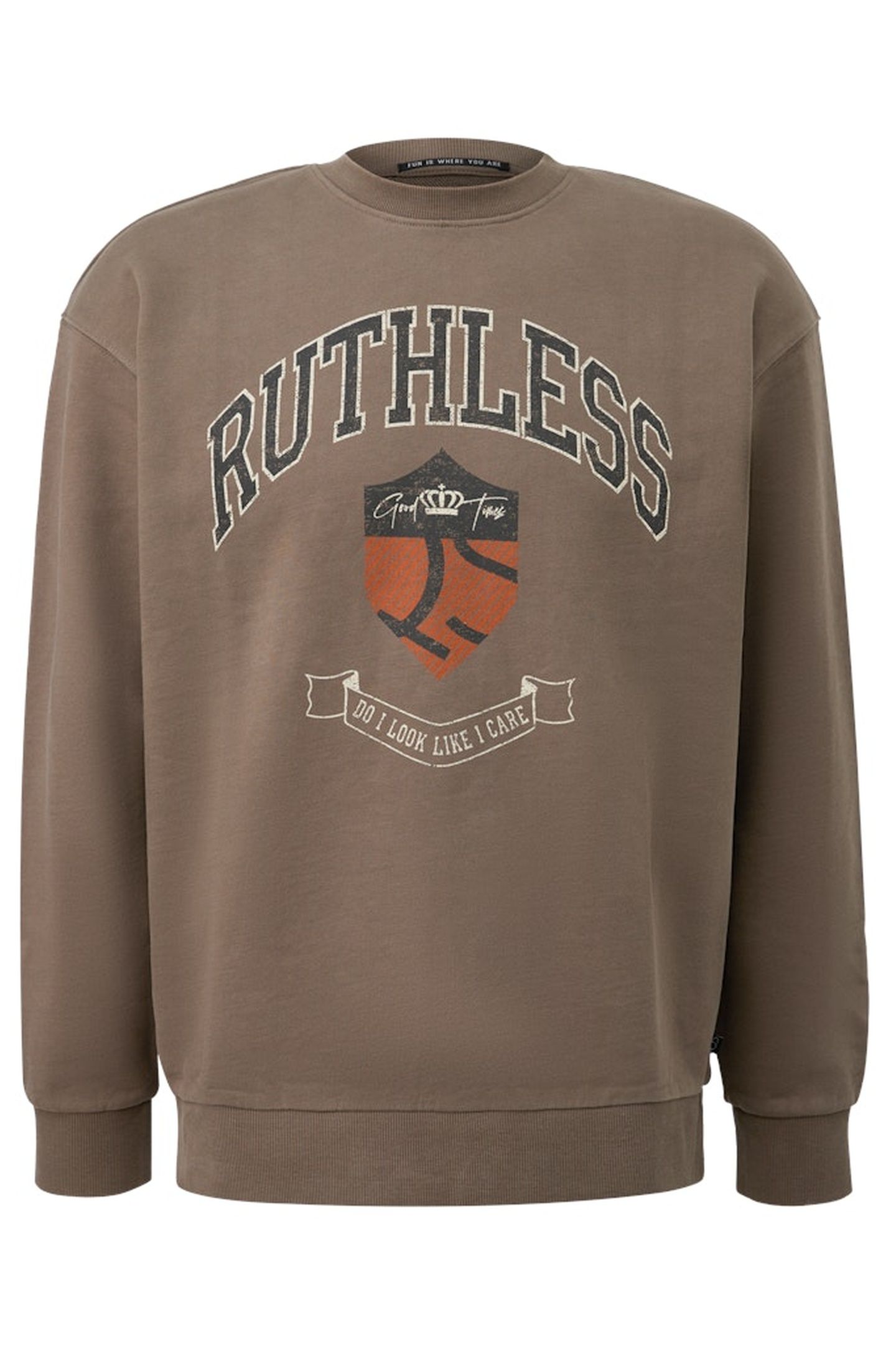 S.OLIVER-QS SWEATSHIRTS BROWN-DARK 4