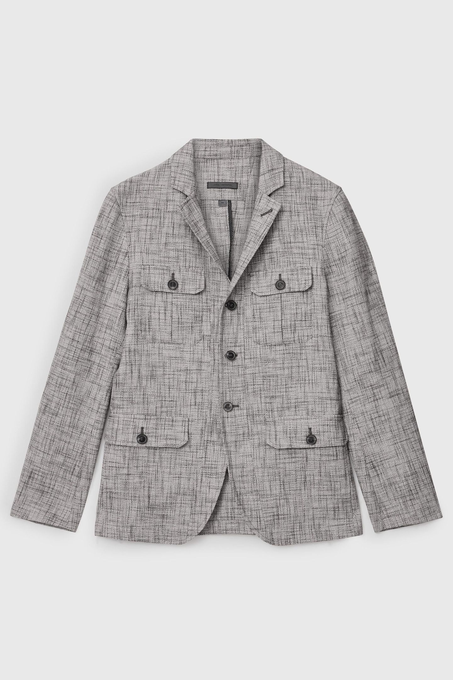 NOTCH LAPEL JACKET WITH FRONT PANEL AND HAZELNUT 2