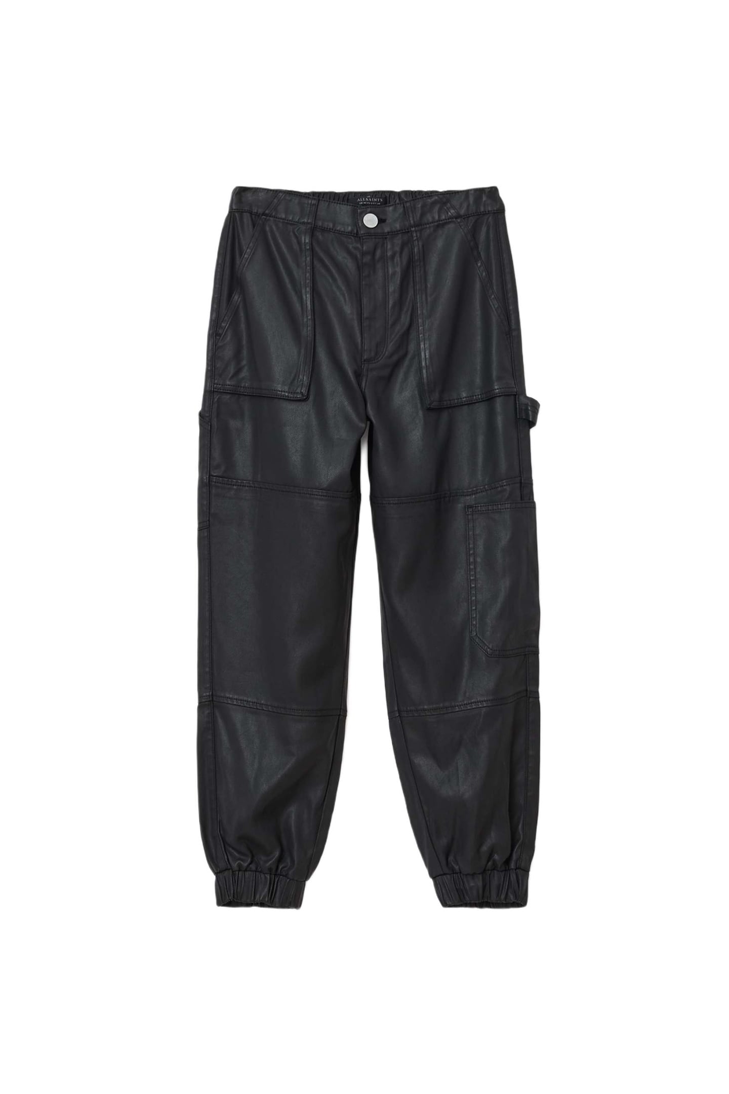 MILA DENIM TROUSER COATED BLACK 1